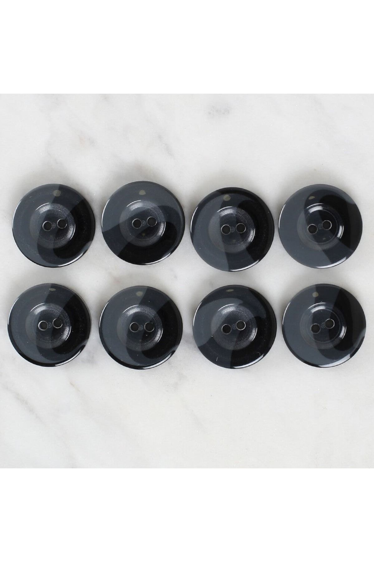 Loren Crafts 8'li Düğme Gri - 1129