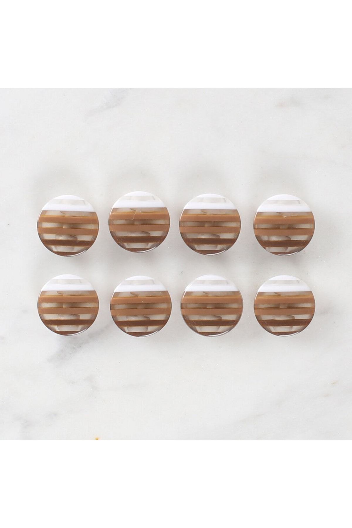 Loren Crafts 8'li Desenli Düğme - 1088