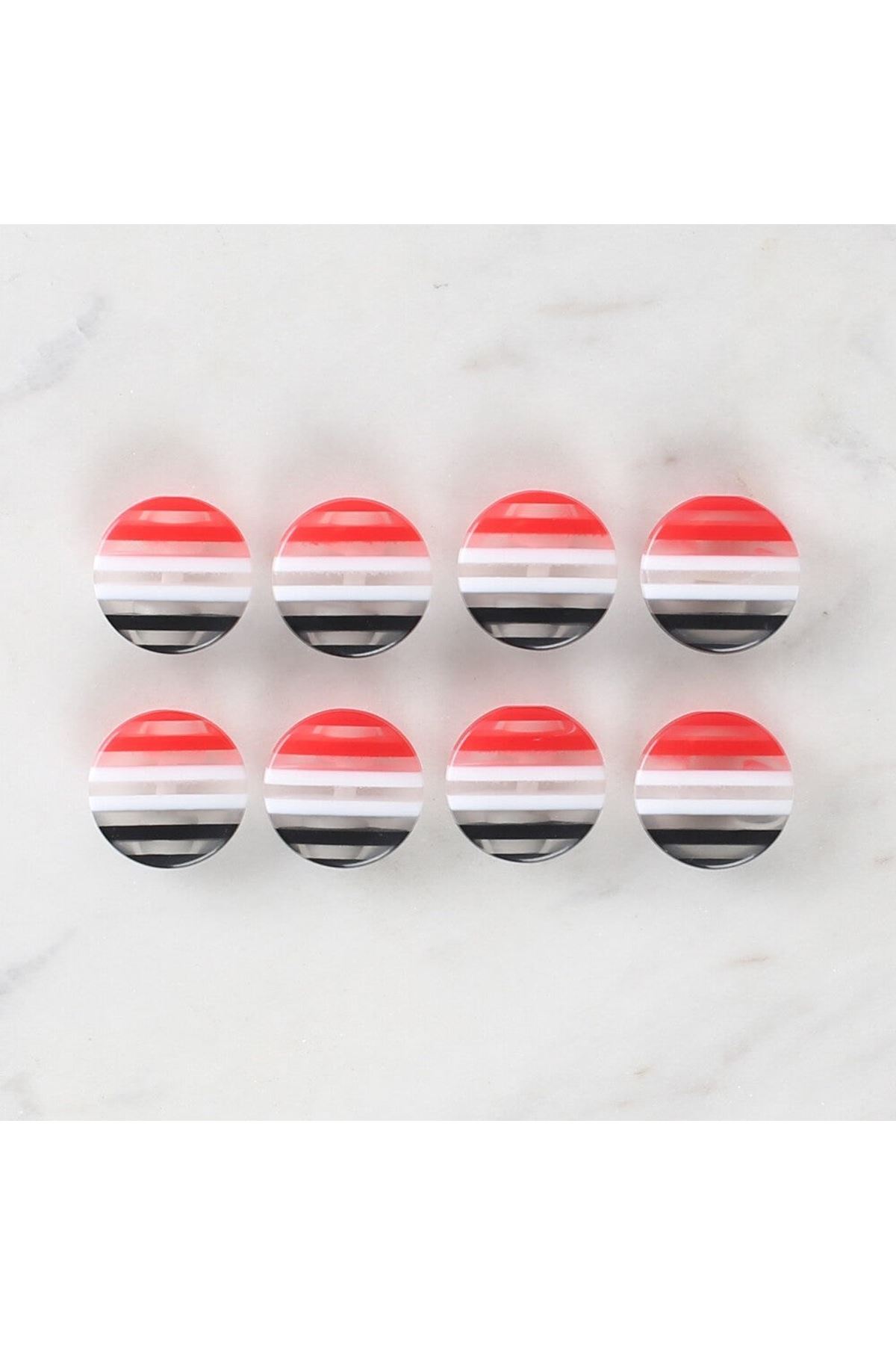 Loren Crafts 8'li Desenli Düğme - 1090