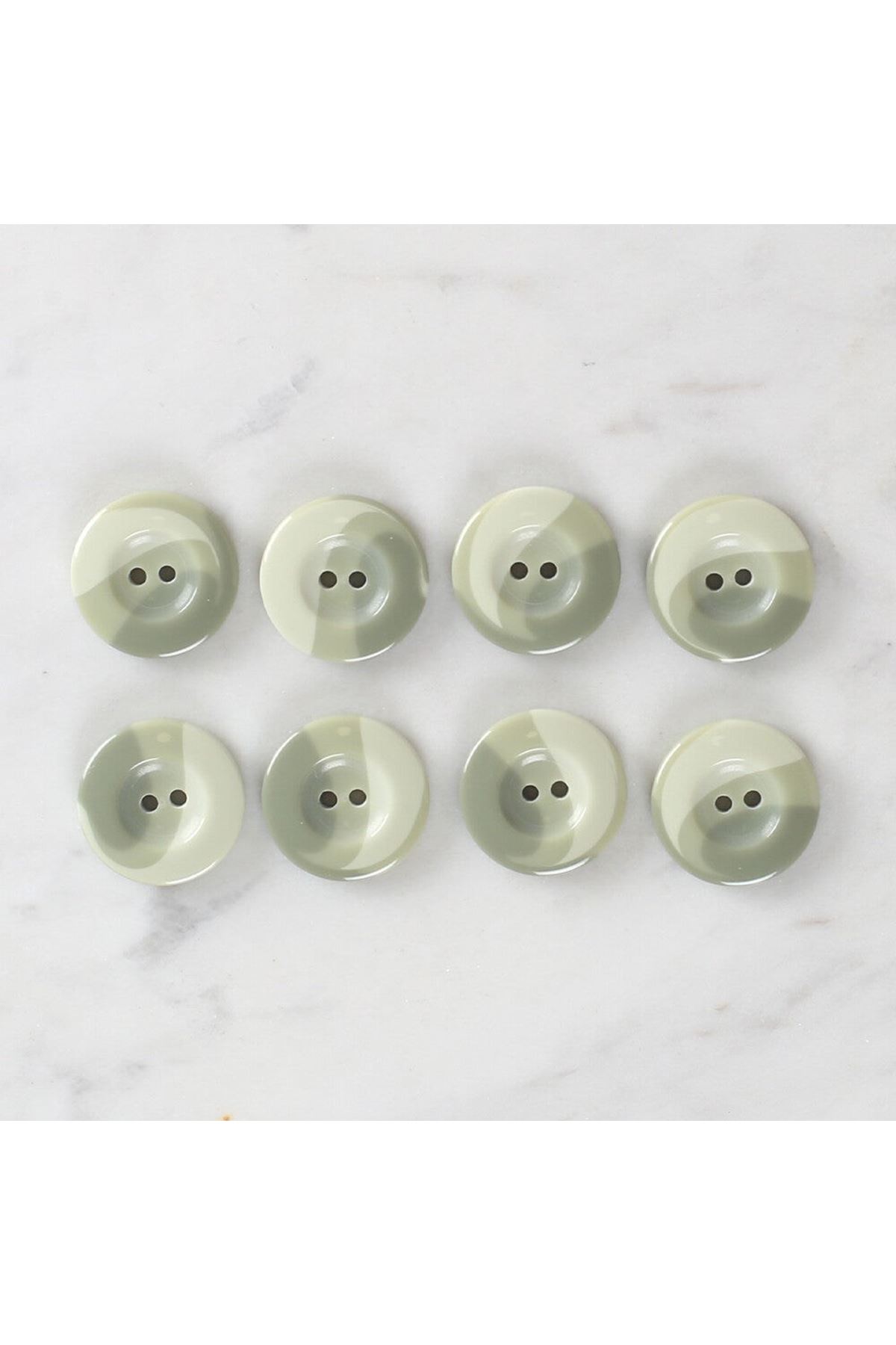 Loren Crafts 8'li Düğme Yeşil- 1127