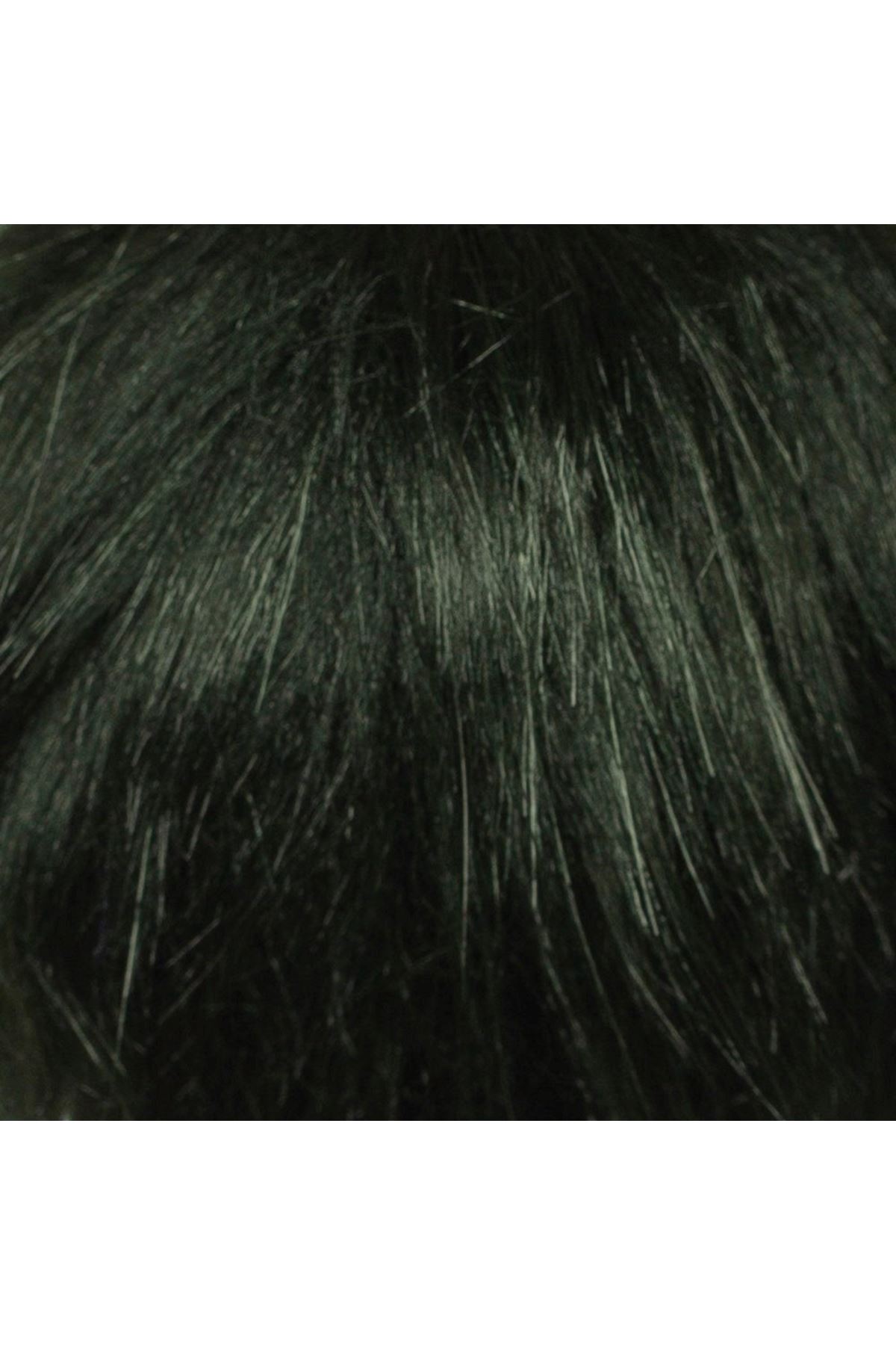 Loren Kırçıllı Koyu Yeşil Tüylü Ponpon