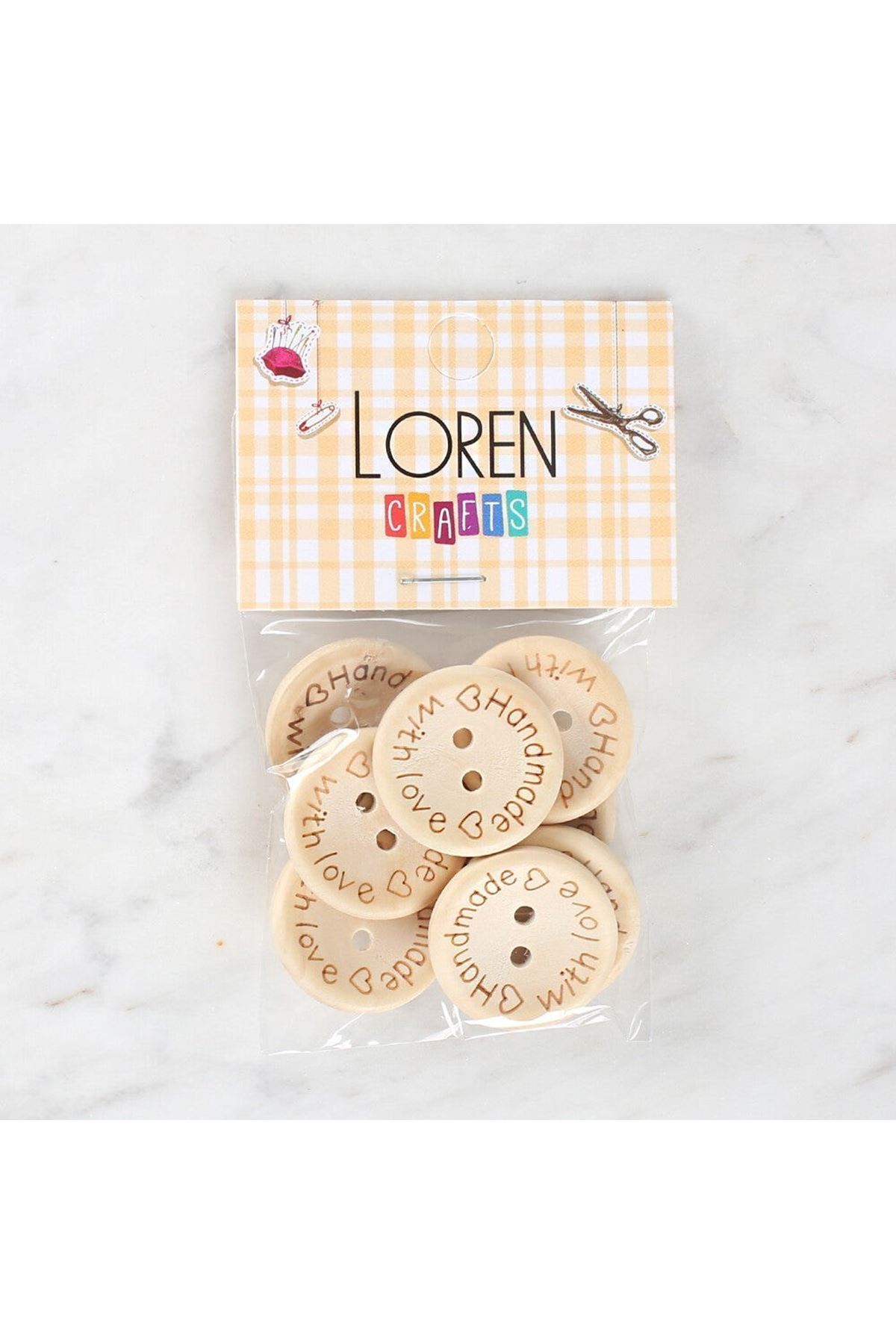 Loren Crafts Handmade 8'li Düğme - 1615