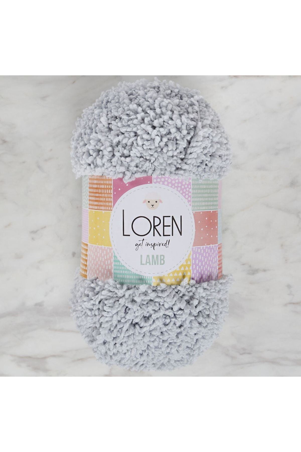 Loren Lamb Açık Gri El Örgü İpi - R044