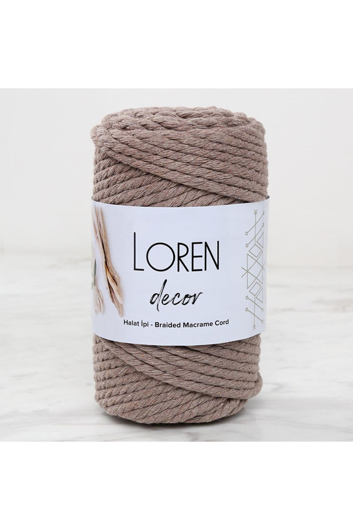 Loren Decor 3 Büküm Makrome İpi Vizon  - L143