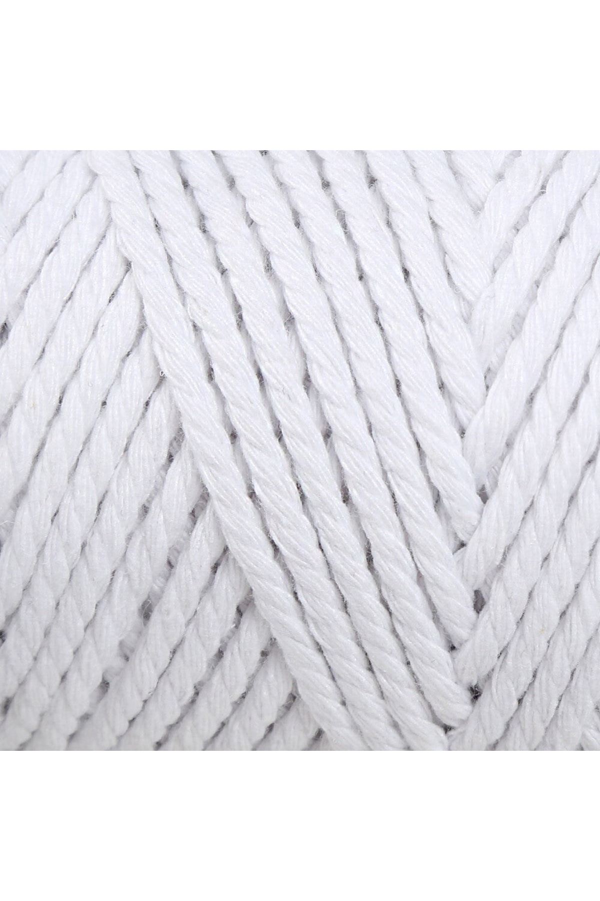 Loren Decor Slim 3 Büküm Makrome İpi Beyaz - L001