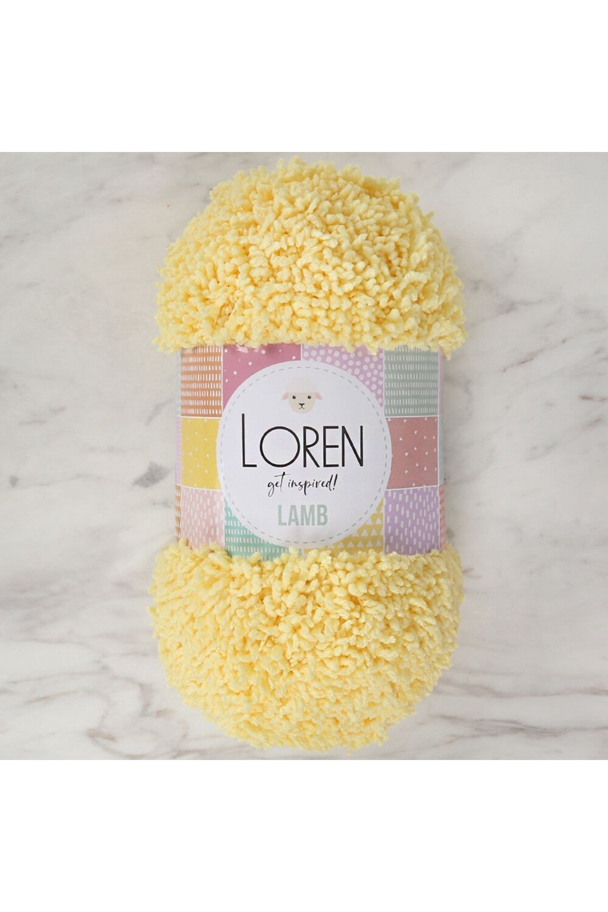 Loren Lamb Sarı El Örgü İpi - R031