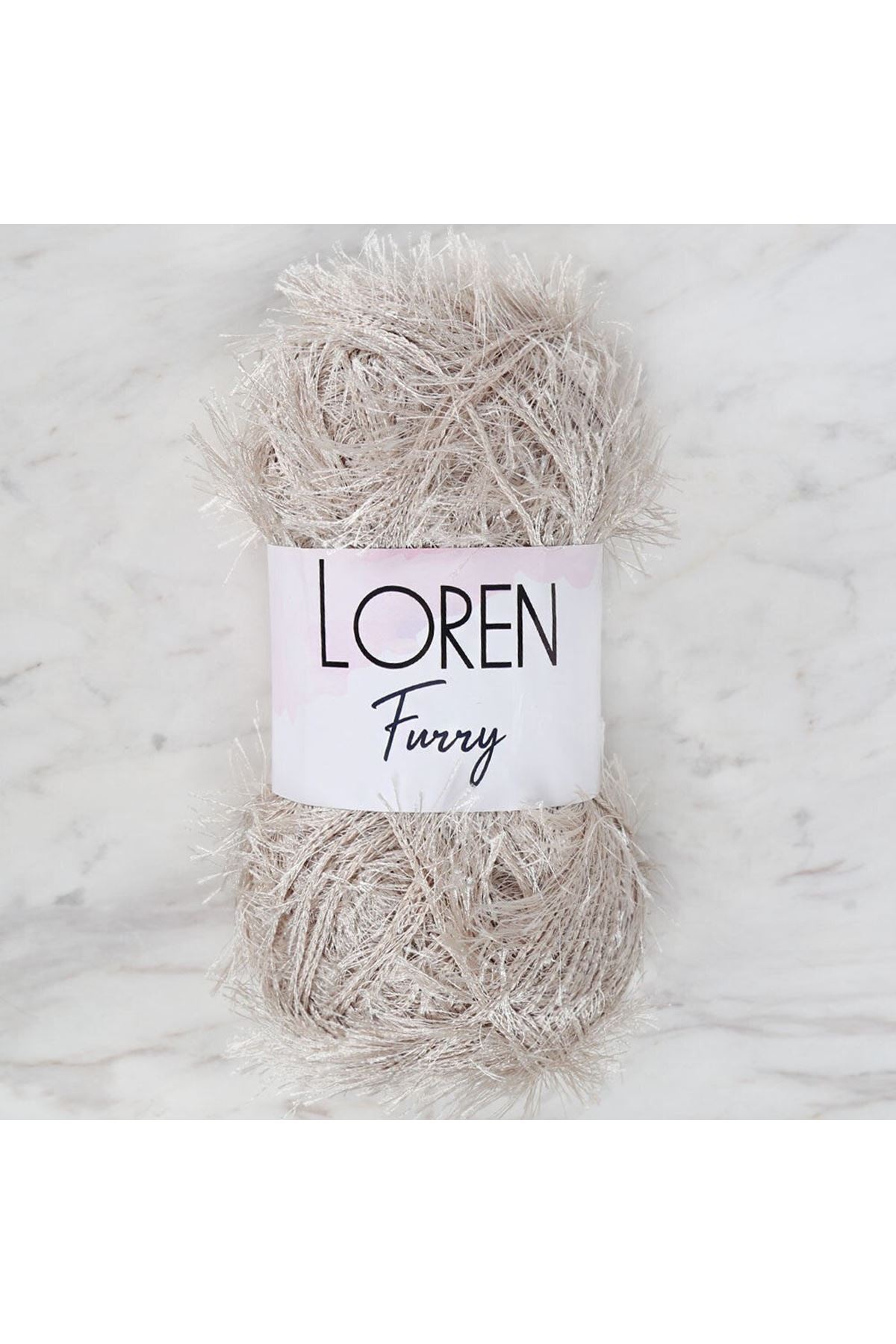 Loren Furry Açık Bej El Örgü İpi - RF050
