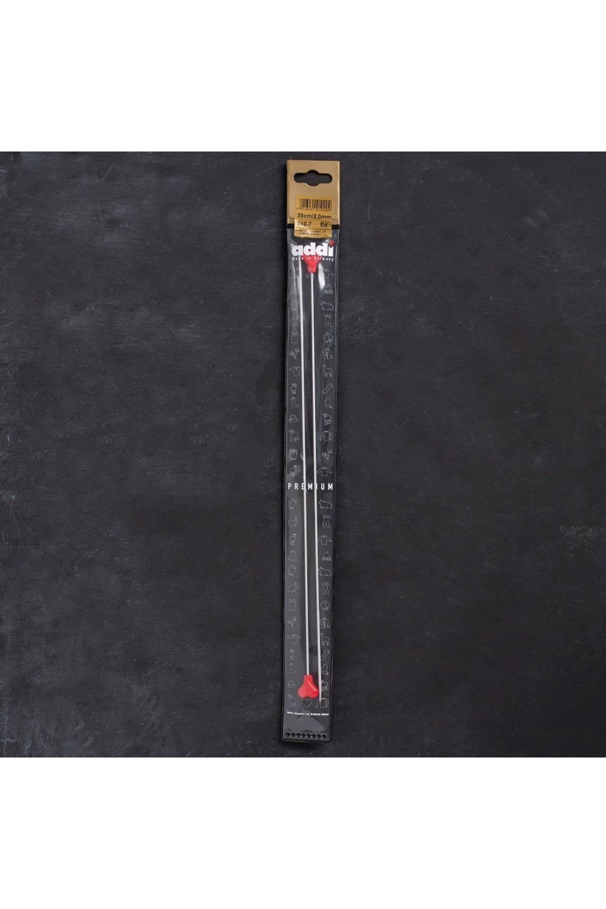 Addi 2mm 35cm Klasik Alüminyum Hızlı Örgü Şişi - 2