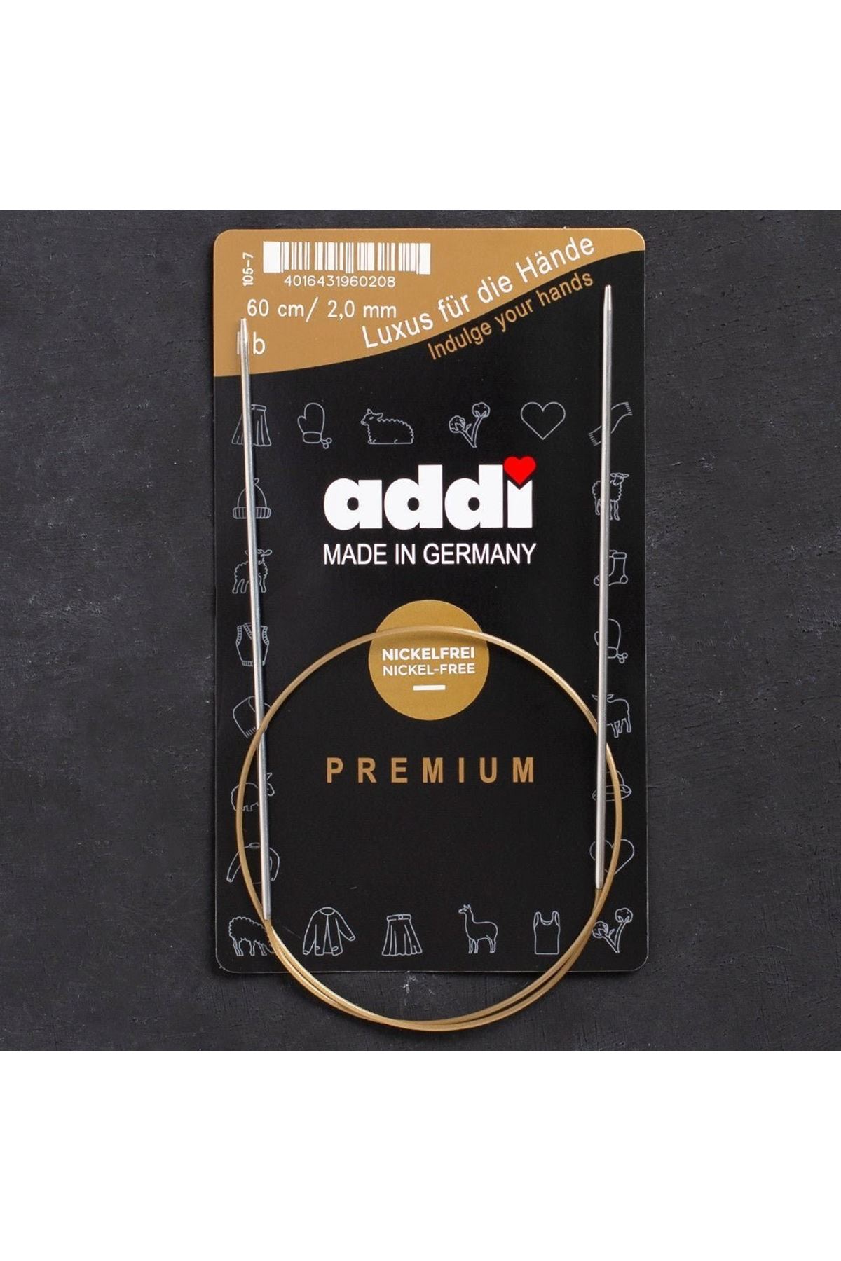 Addi 2mm 60cm Klasik Misinalı Şiş- 105-7