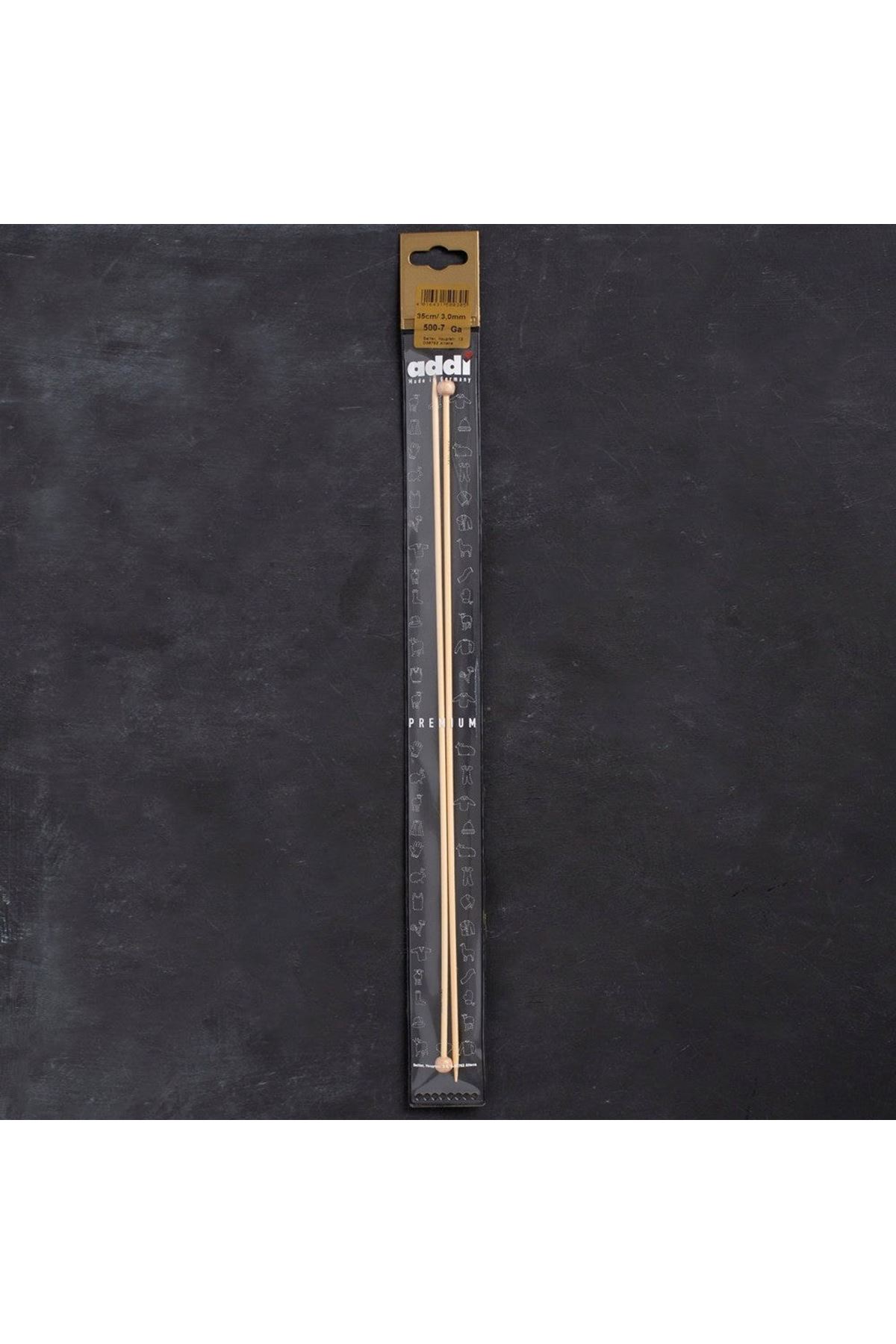 Addi Bambus 3mm 35cm Bambu Örgü Şişi - 500-7