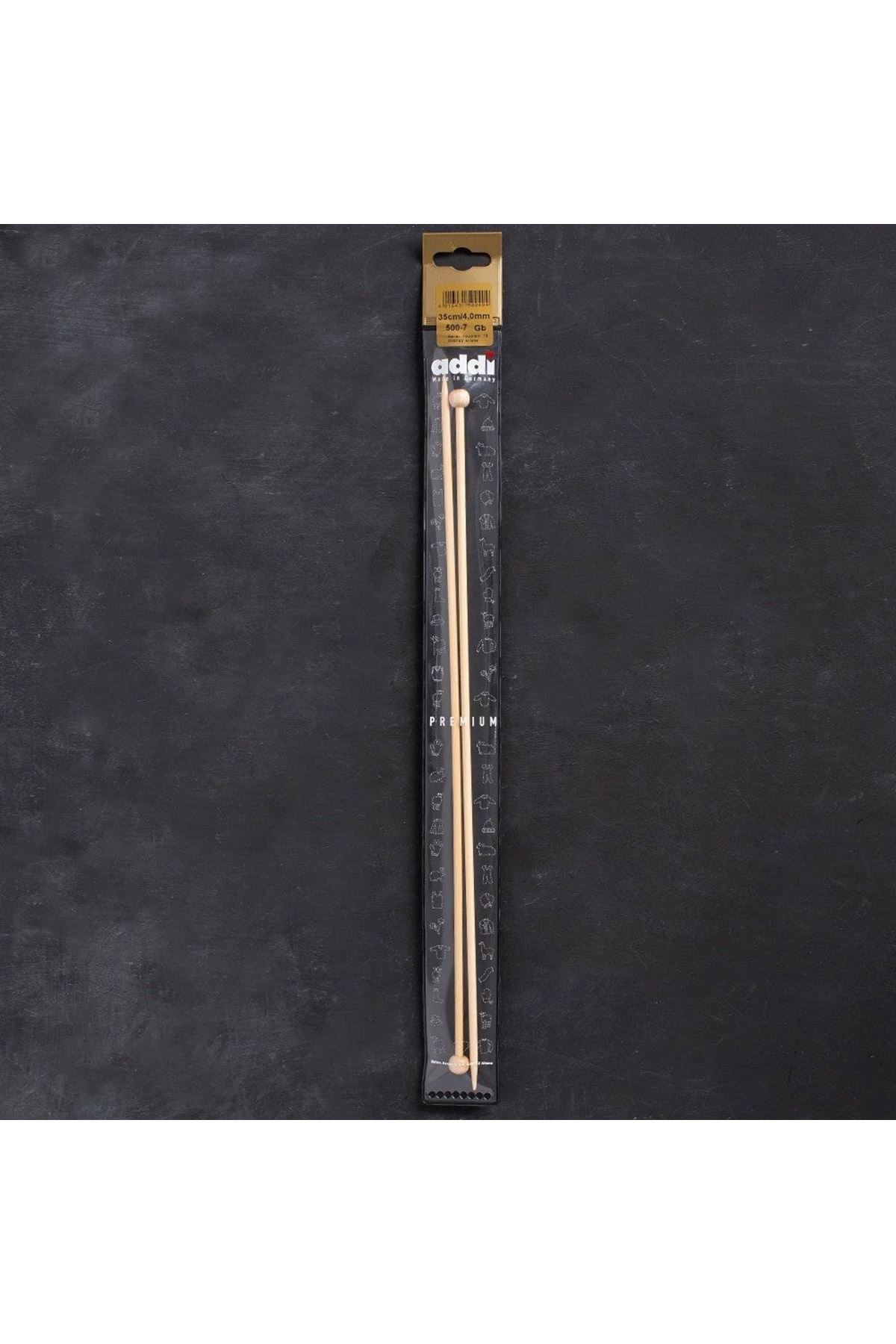 Addi Bambus 4mm 35cm Bambu Örgü Şişi - 500-7