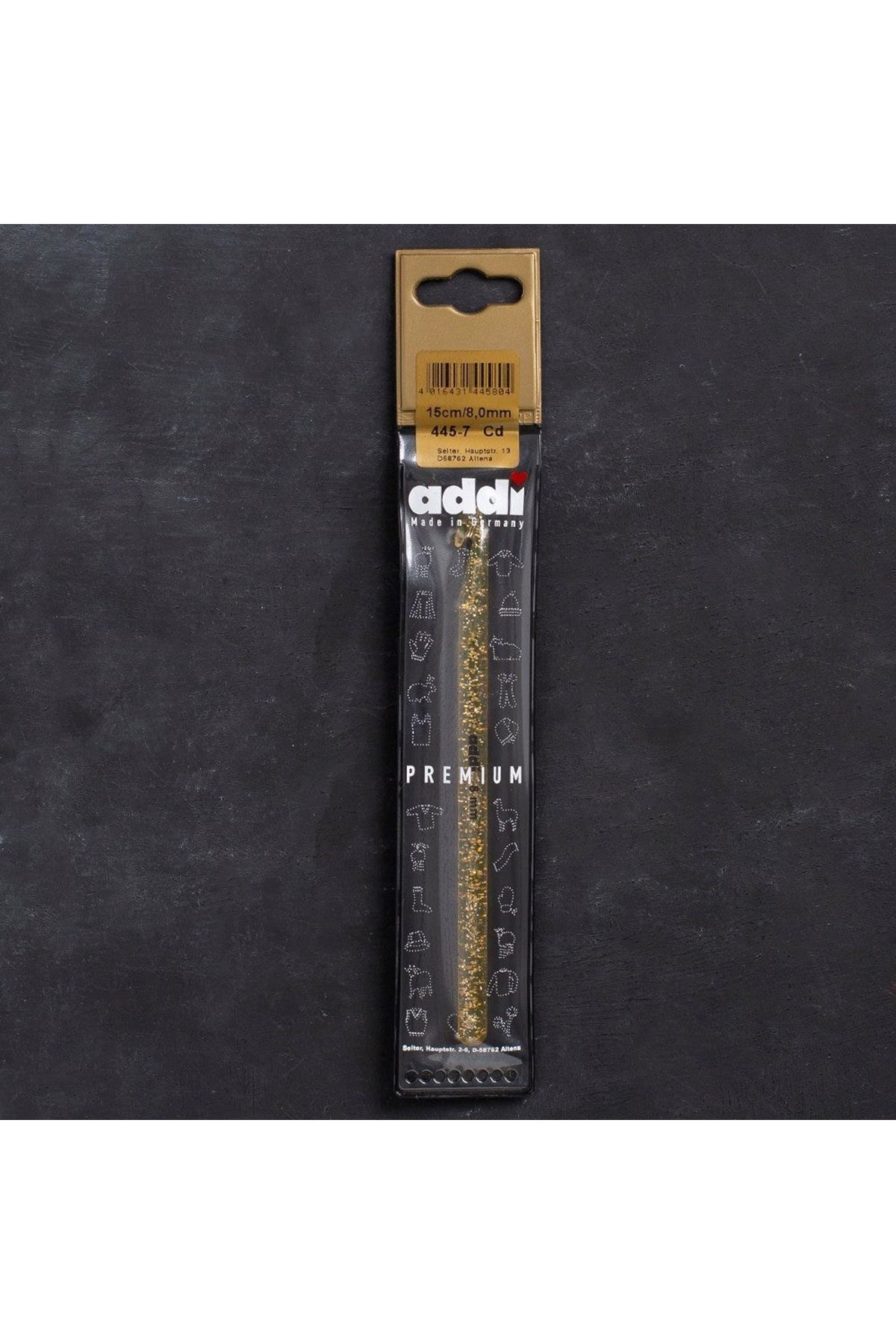 Addi Champagner 8mm 15cm Plastik Simli Yün Tığ - 4