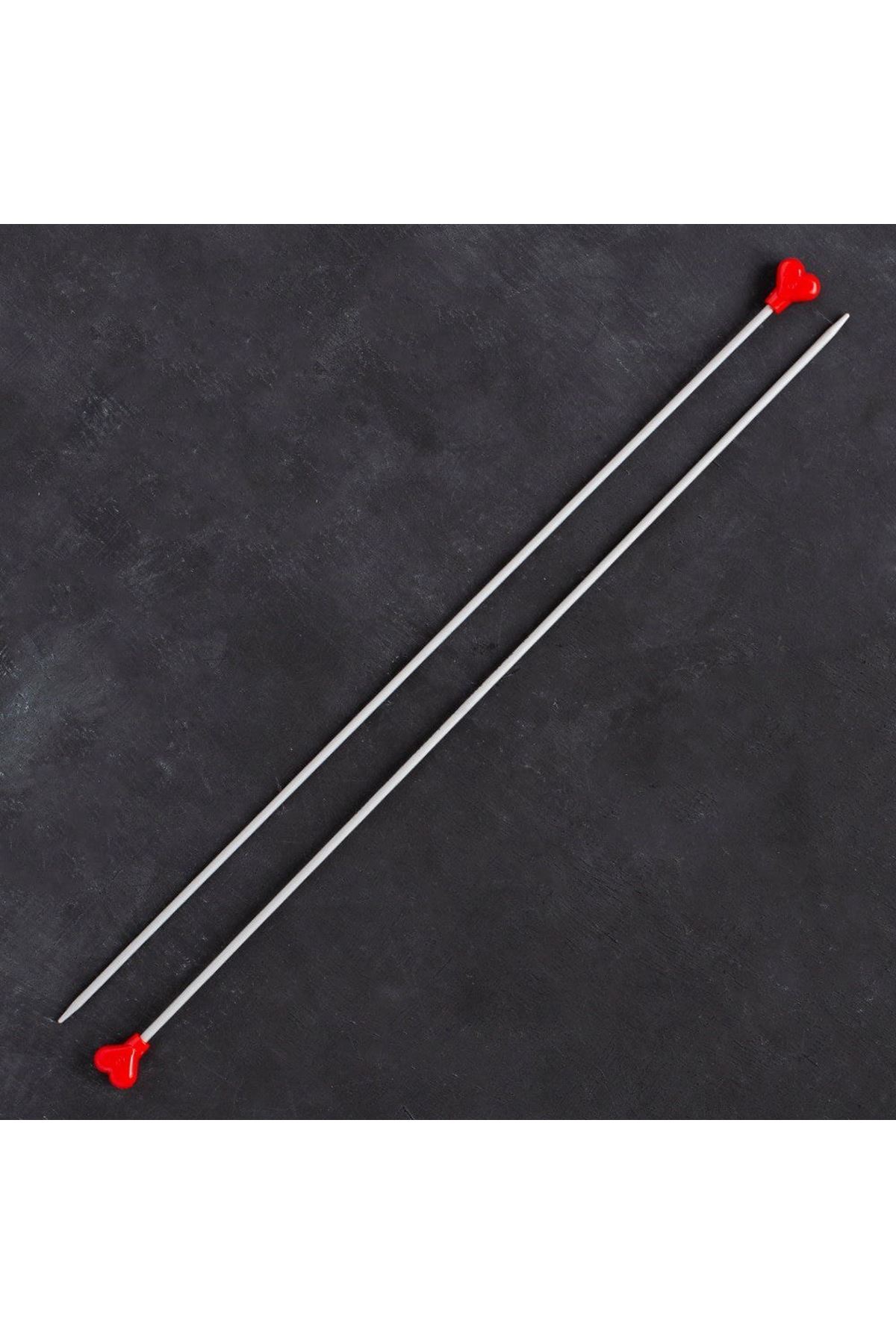 Addi Kalpli 3mm 35cm Klasik Alüminyum Örgü Şişi -