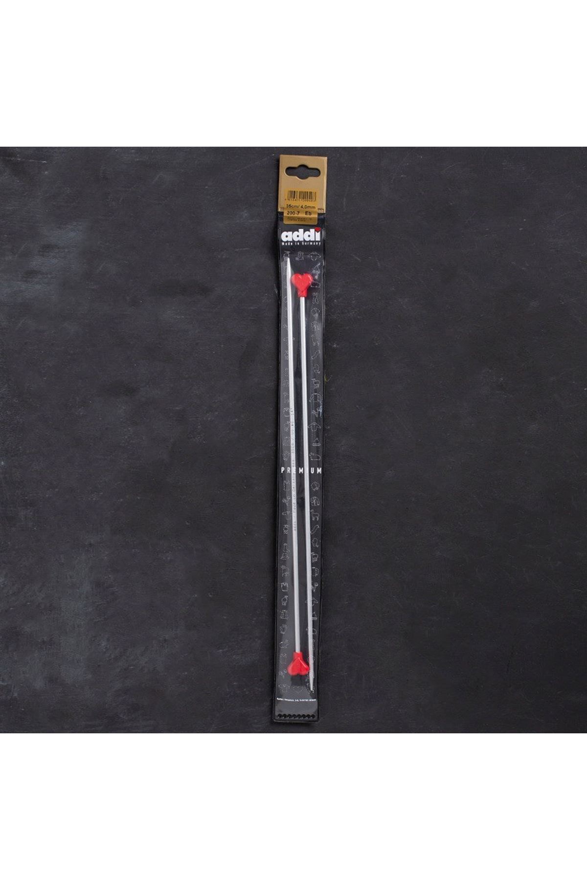 Addi Kalpli 4mm 35cm Klasik Alüminyum Örgü Şişi -