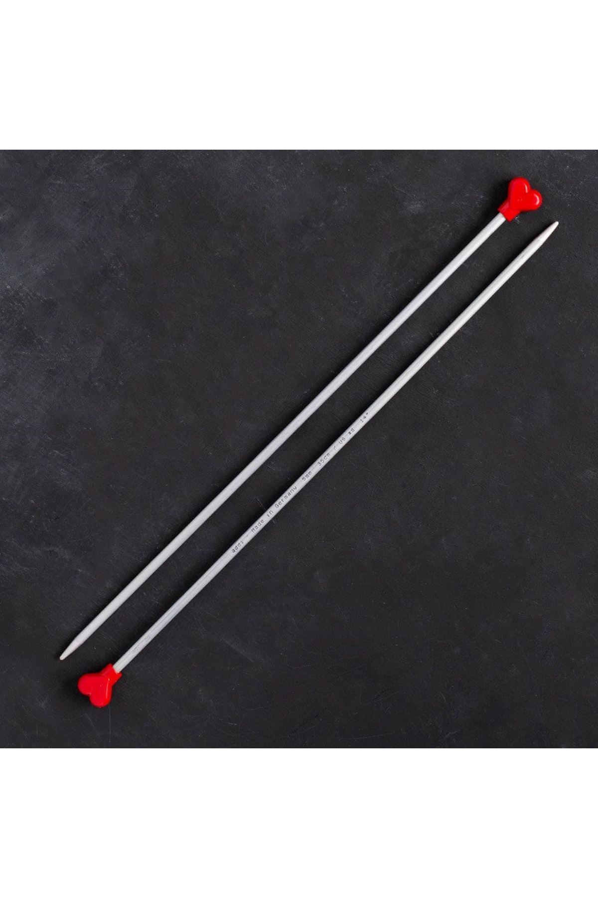 Addi Kalpli 5mm 35cm Klasik Alüminyum Örgü Şişi -