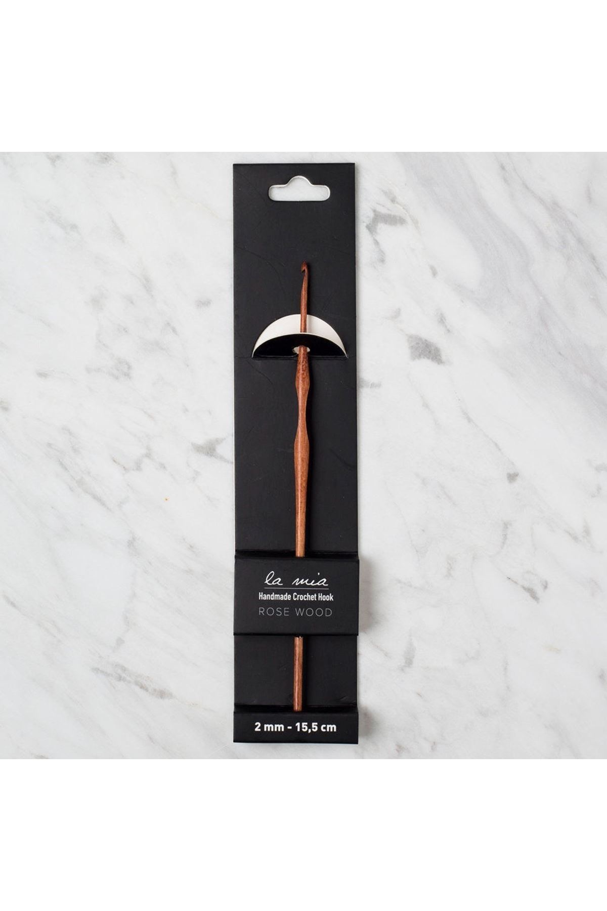 La Mia Rosewood 2 mm 15.5 cm Ahşap Yün Tığ