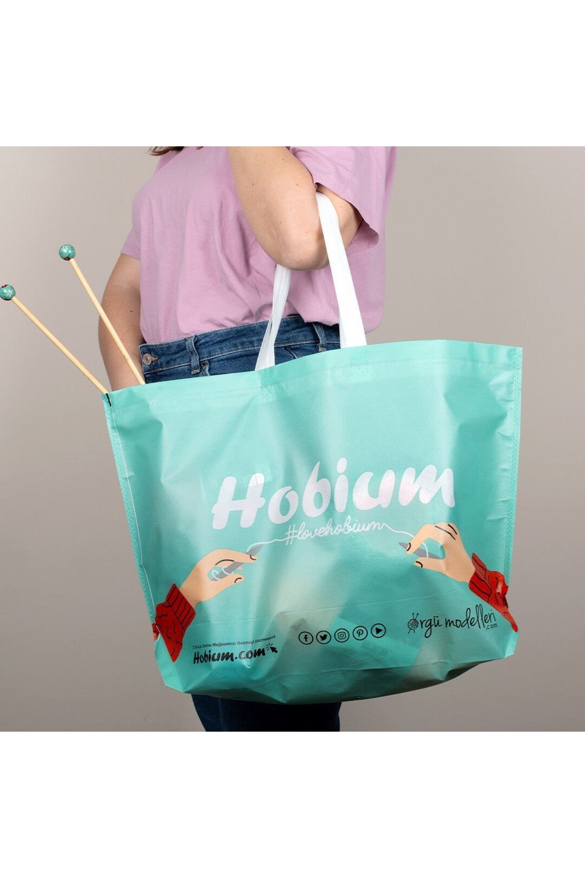 Hobium Baskılı Çanta