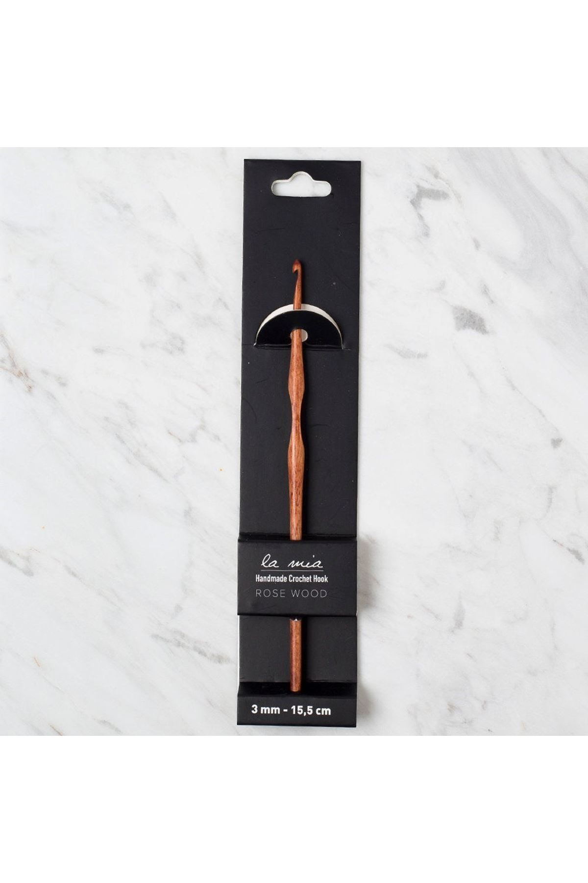 La Mia Rosewood 3 mm 15.5 cm Ahşap Yün Tığ
