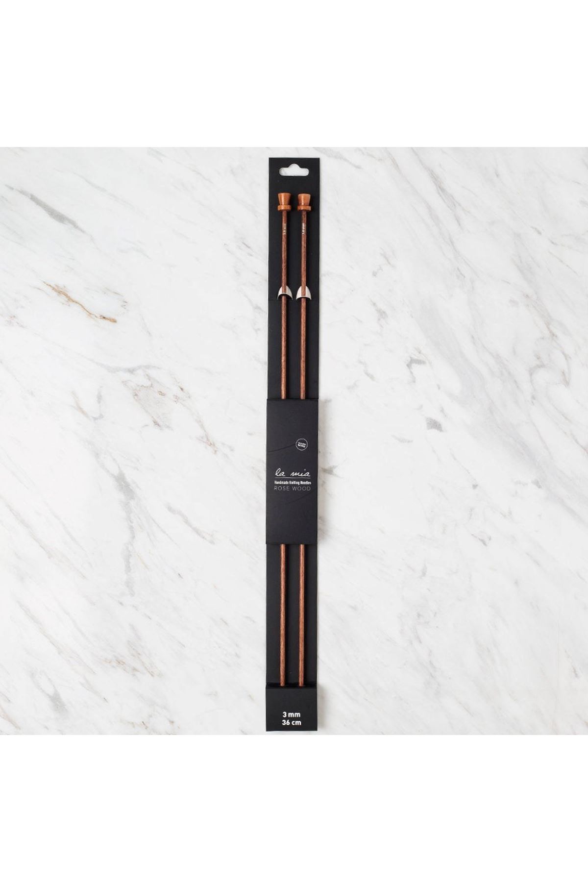 La Mia Rosewood 3 mm 36 cm Ahşap Örgü Şişi