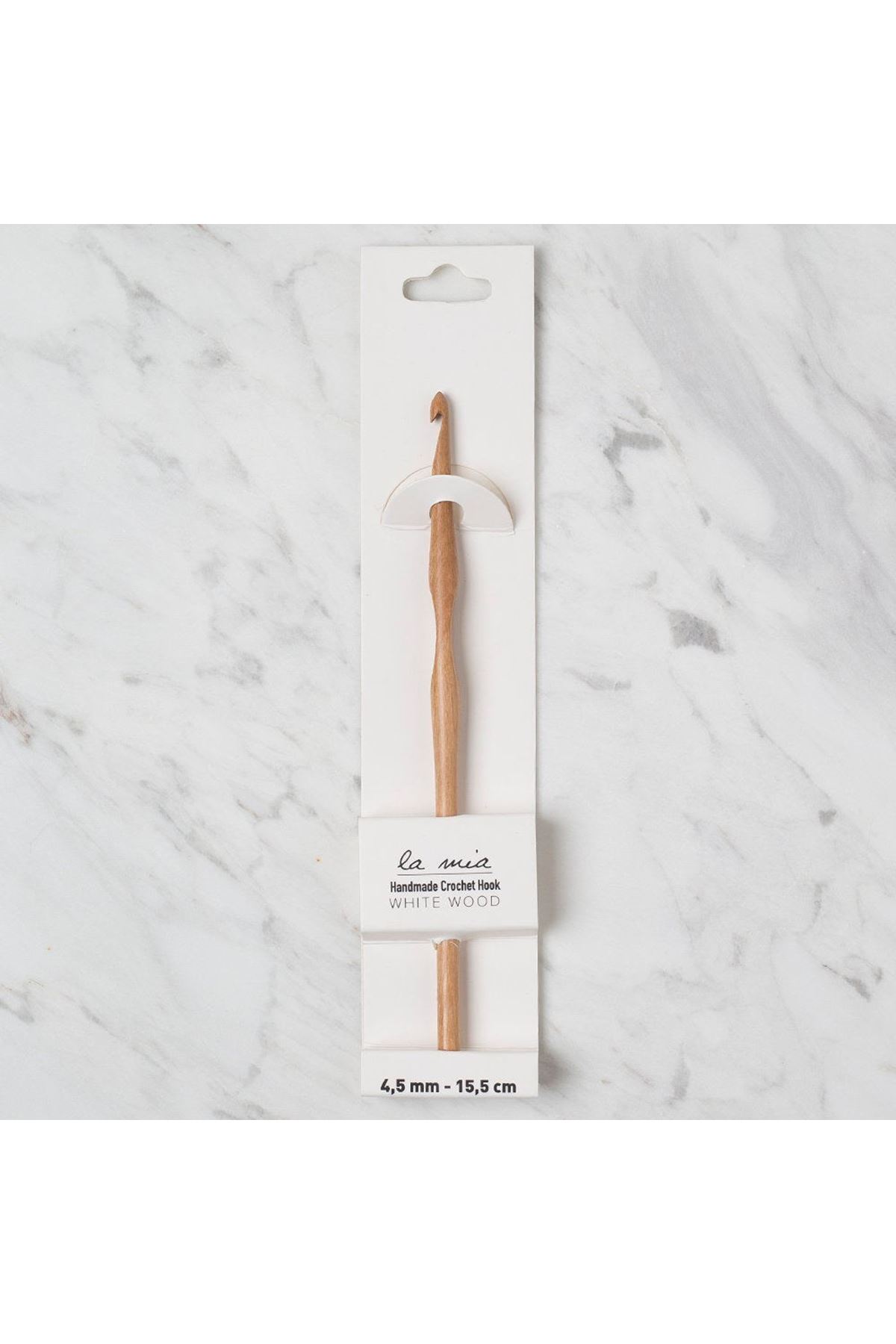 La Mia Whitewood 4.5 mm 15.5 cm Ahşap Yün Tığ