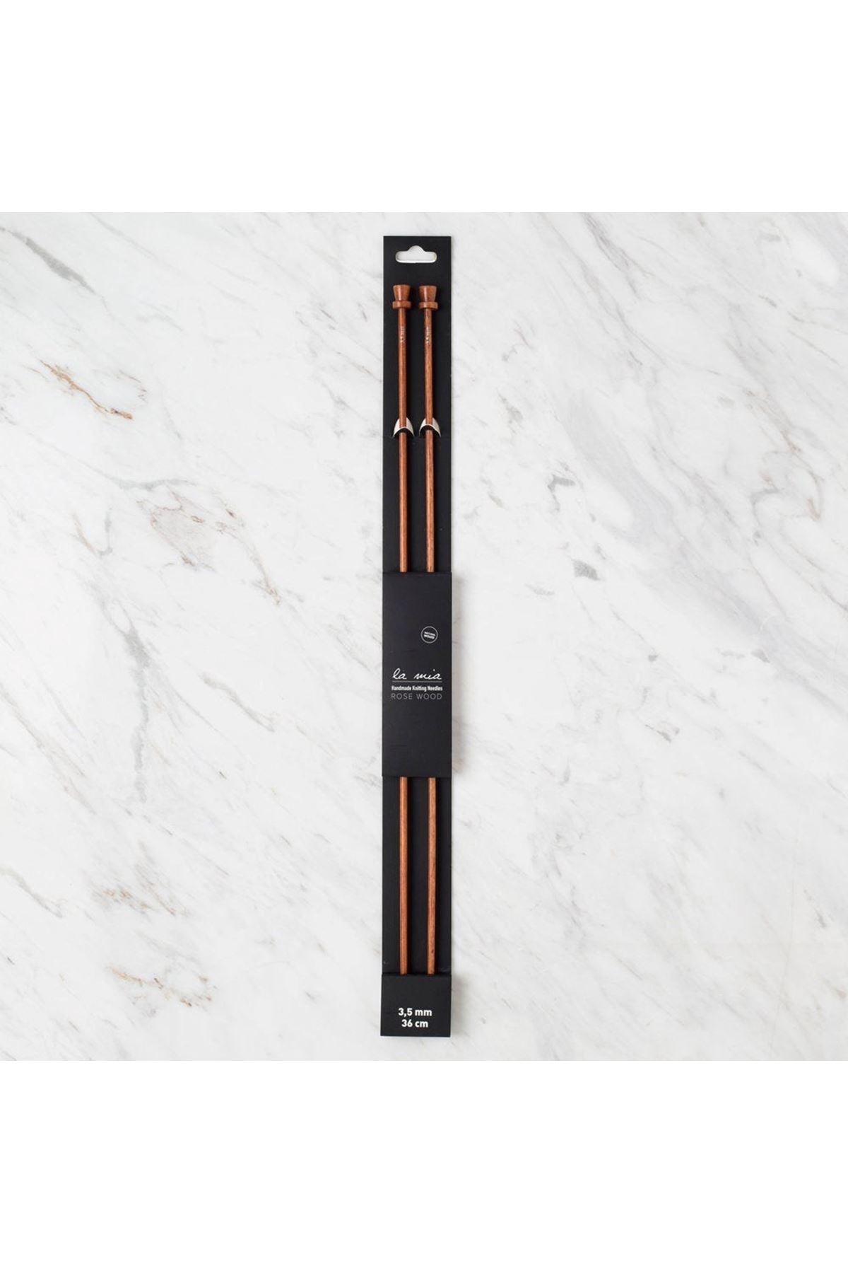 La Mia Rosewood 3.5 mm 36 cm Ahşap Örgü Şişi