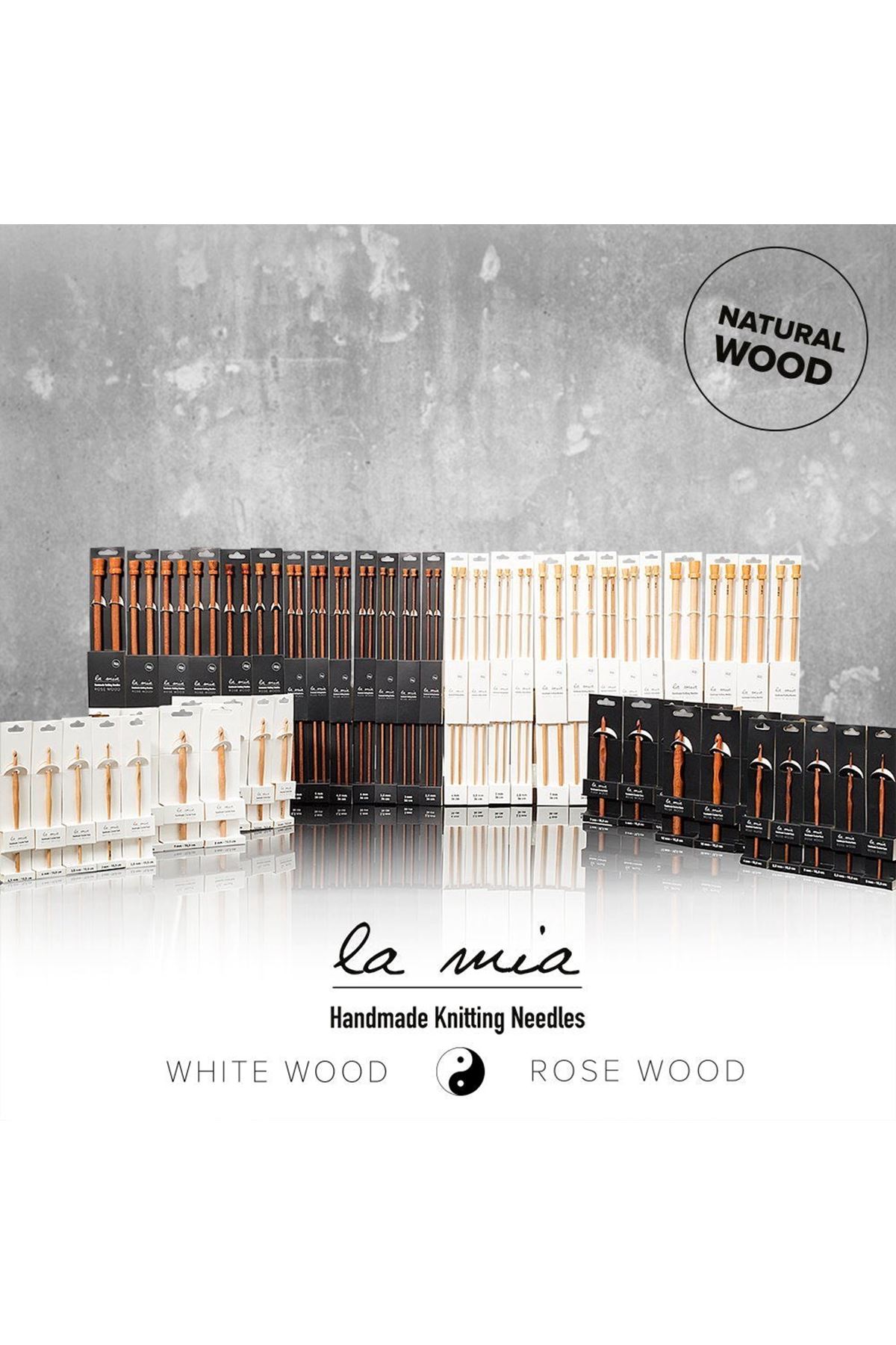 La Mia Rosewood 3.5 mm 36 cm Ahşap Örgü Şişi