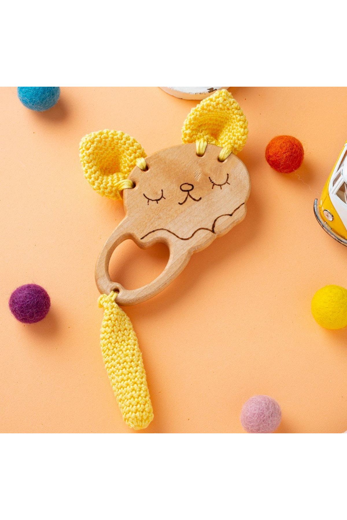 Hobi Baby Yunus Balığı Figürlü Organik Ahşap Diş K