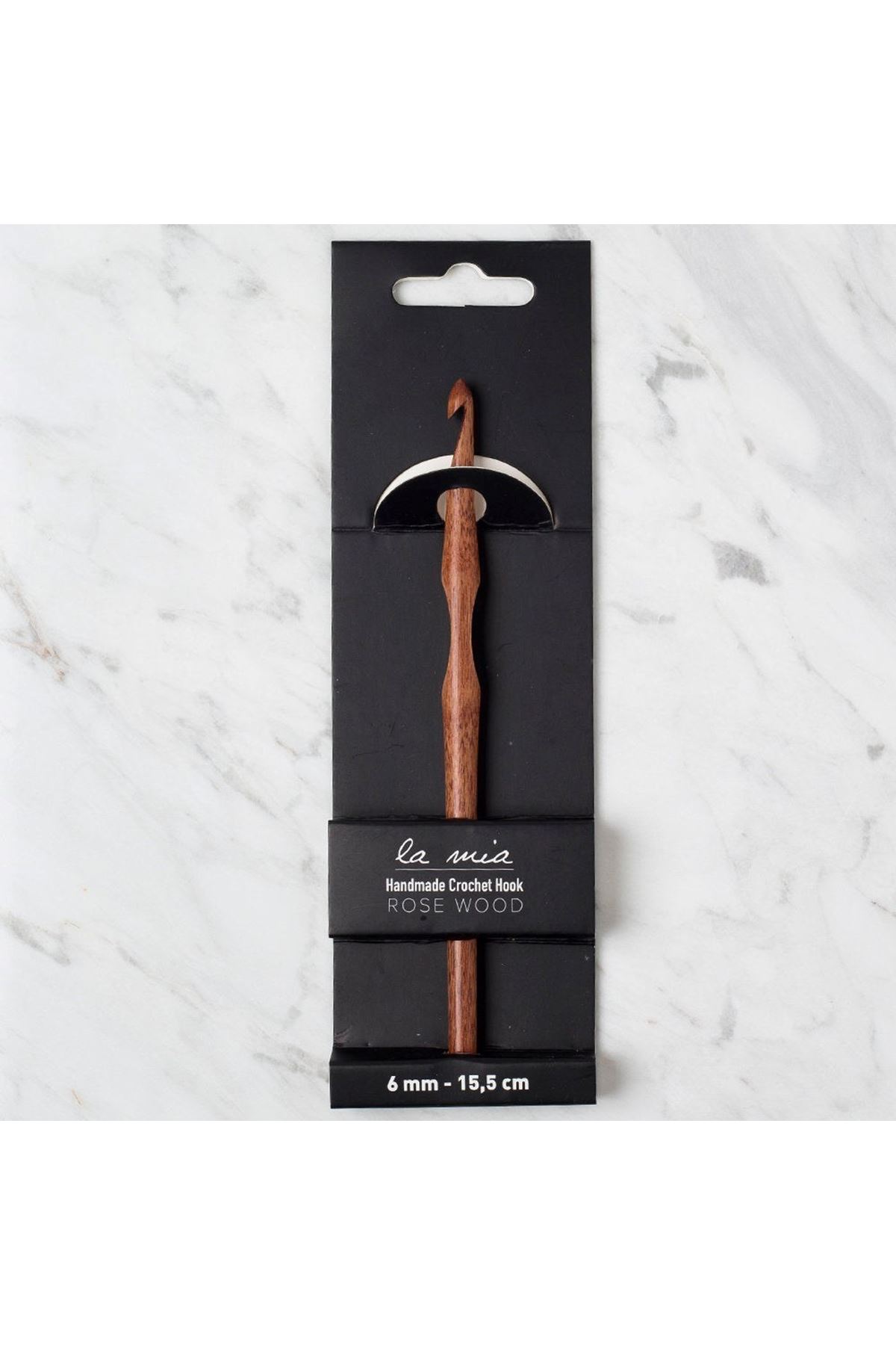 La Mia Rosewood 6 mm 15.5 cm Ahşap Yün Tığ