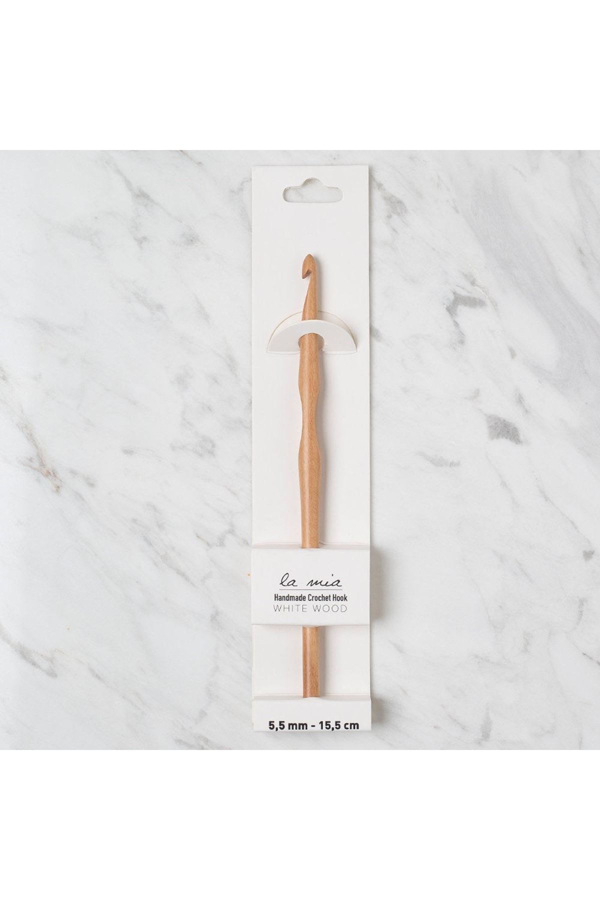 La Mia Whitewood 5.5 mm 15.5 cm Ahşap Yün Tığ