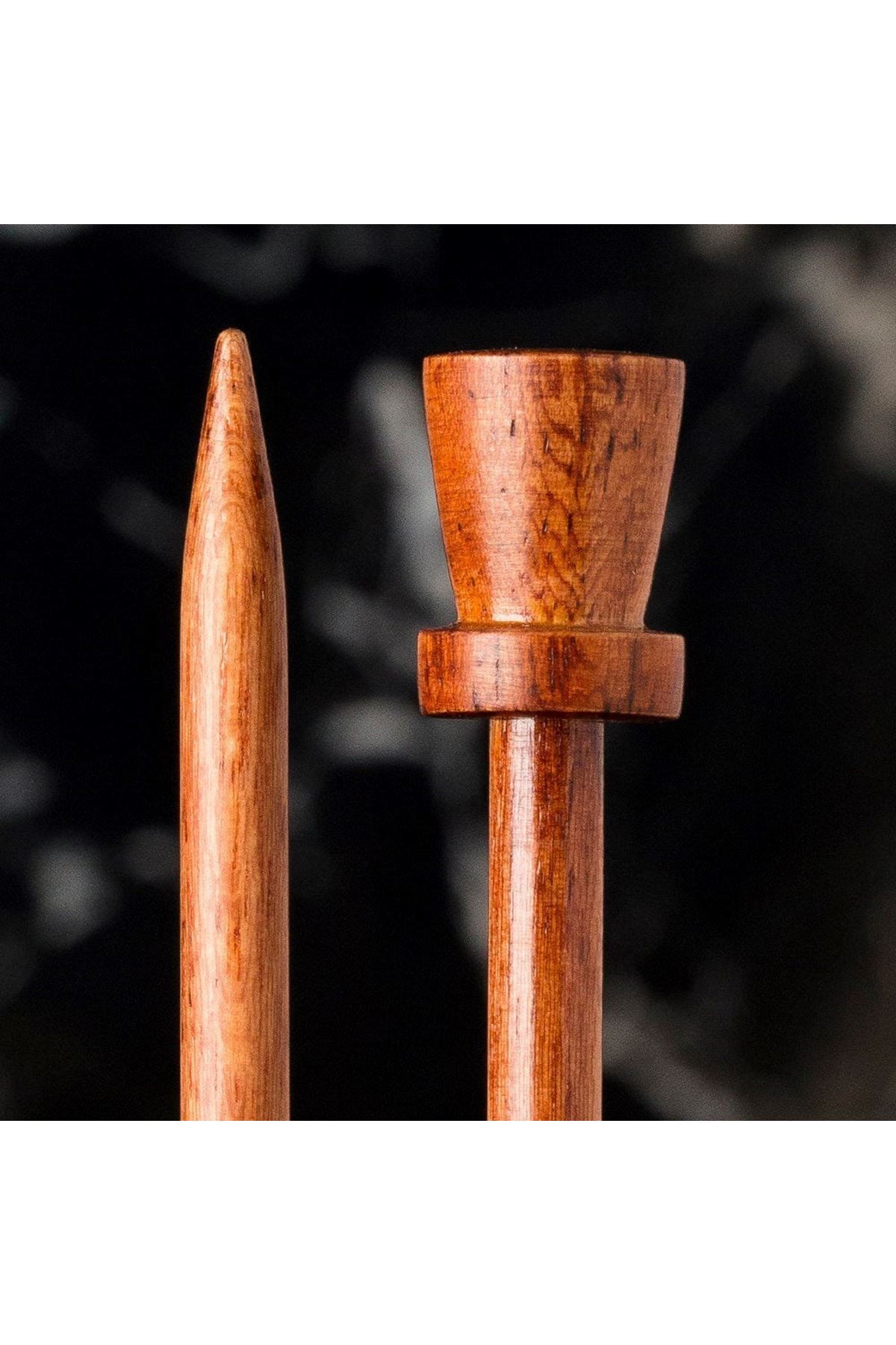 La Mia Rosewood 6 mm 36 cm Ahşap Örgü Şişi