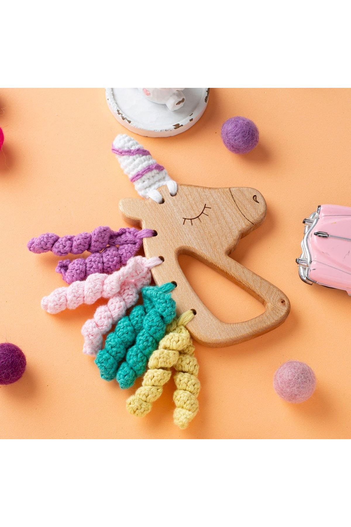 Hobi Baby Ahtapot Figürlü Organik Ahşap Diş Kaşıyı