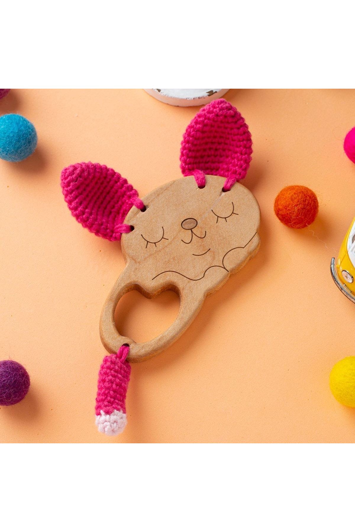 Hobi Baby Ahtapot Figürlü Organik Ahşap Diş Kaşıyı