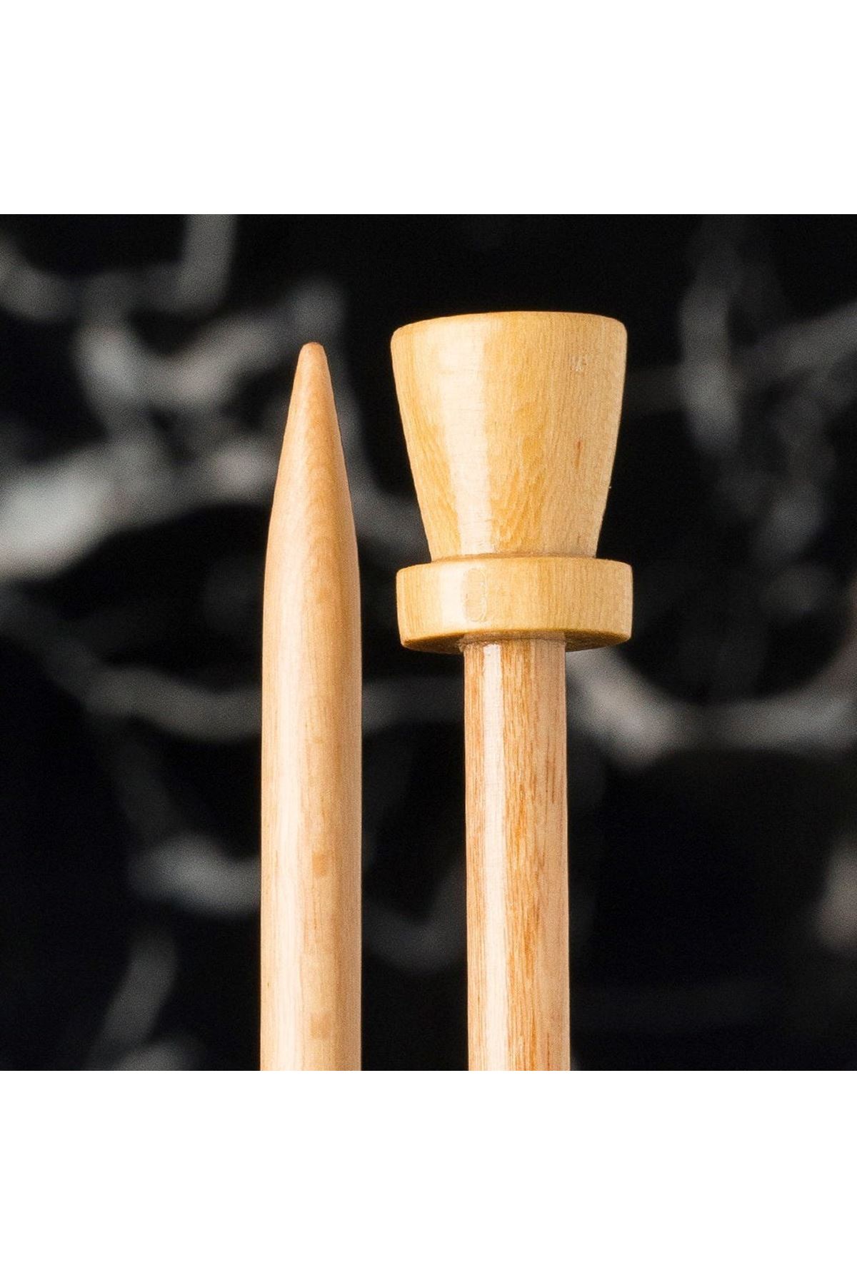 La Mia Whitewood 6 mm 36 cm Ahşap Örgü Şişi