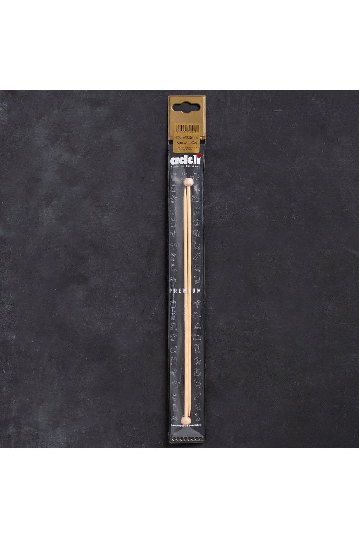 Addi Premium 3,5mm 25cm Bambu Örgü Şişi - 5007025-