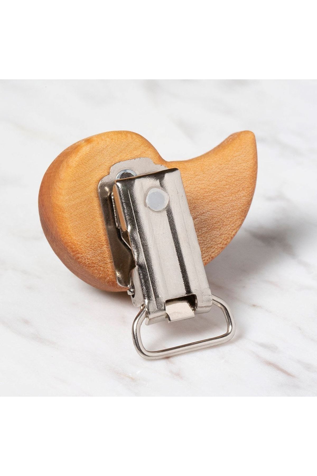 Hobi Baby Salyangoz Figürlü Organik Ahşap Emzik Kl