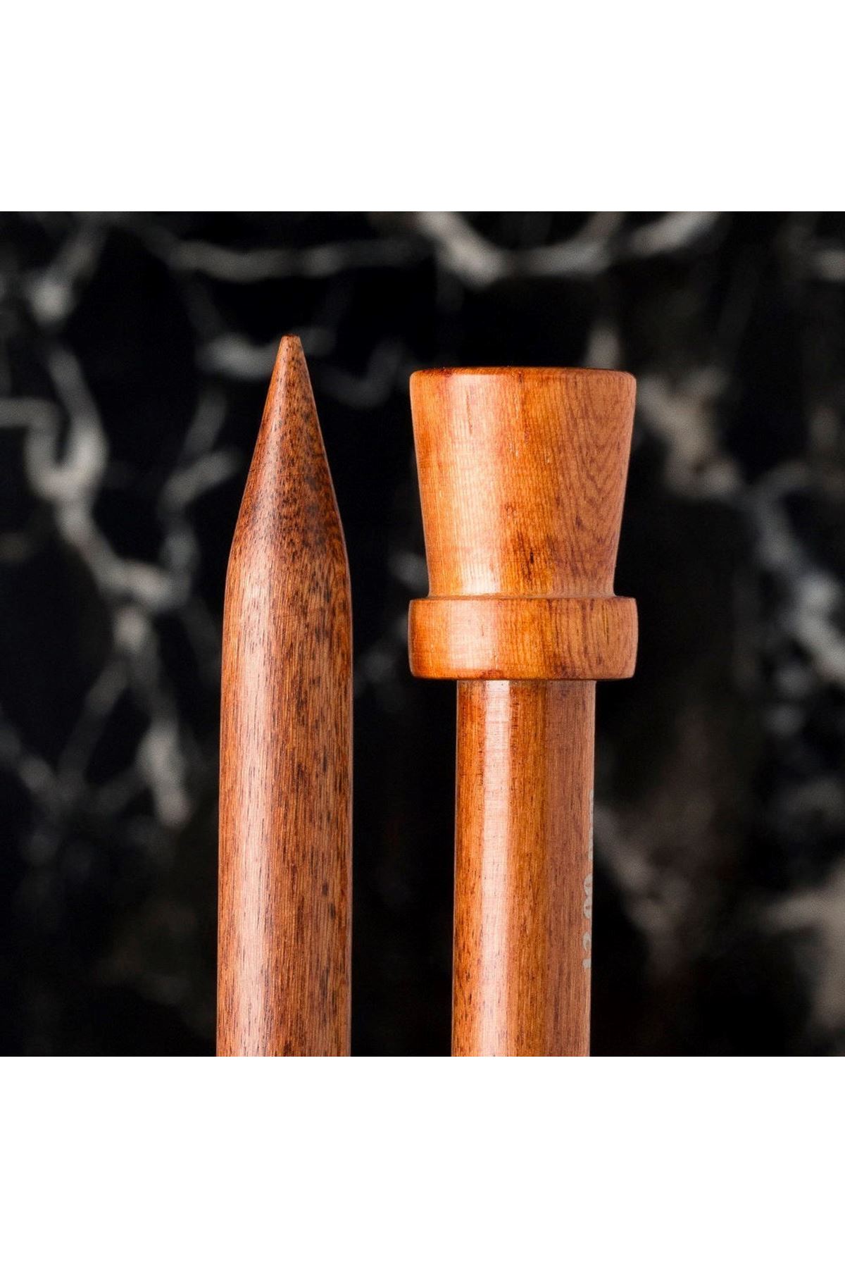 La Mia Rosewood 10 mm 36 cm Ahşap Örgü Şişi