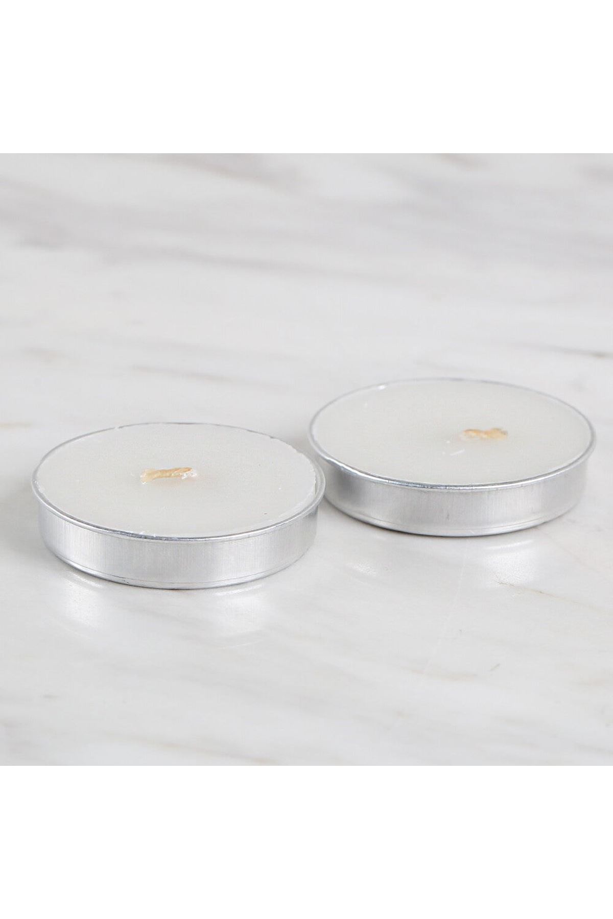 Loren 2'li Tealight Mum Beyaz