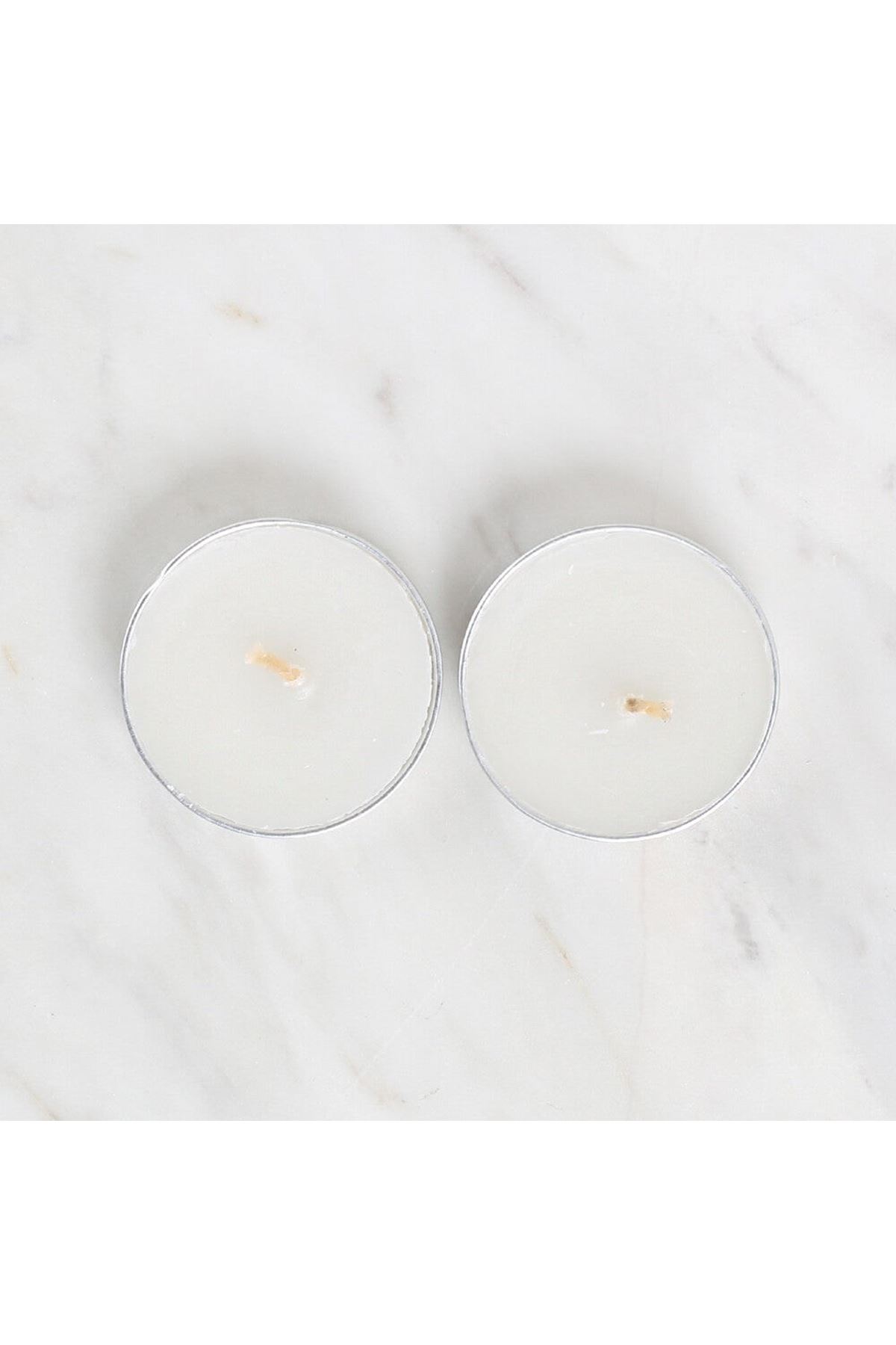 Loren 2'li Tealight Mum Beyaz