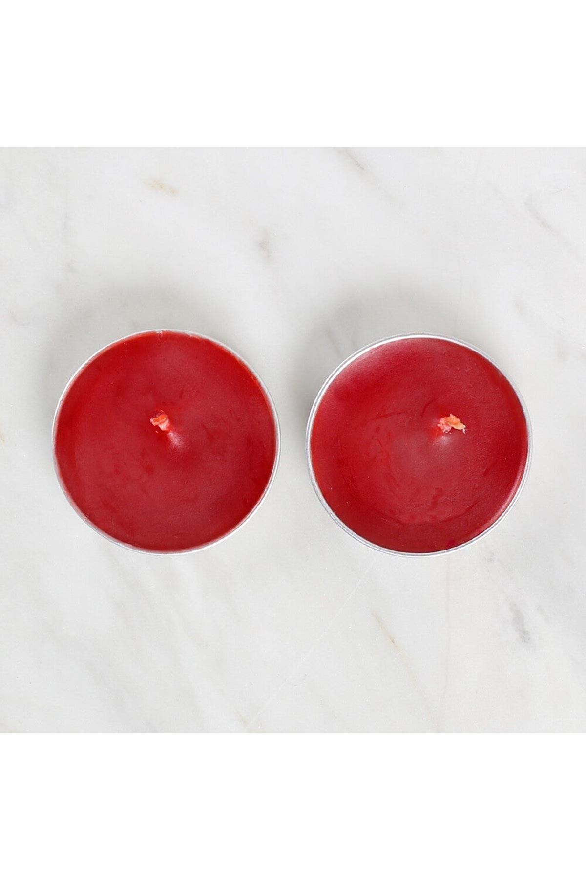 Loren 2'li Tealight Mum Kırmızı