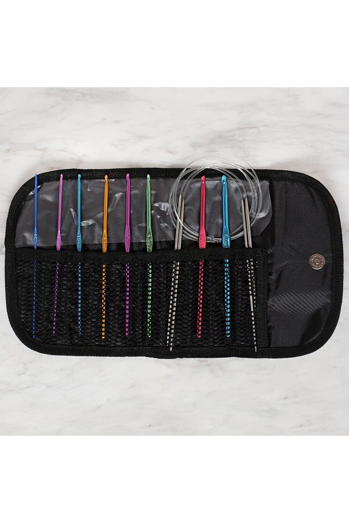 Loren Çantalı Tığ ve Örgü Aksesuarları Seti
