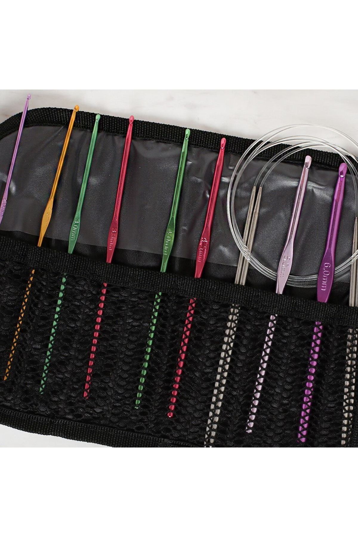 Loren Çantalı Tığ ve Örgü Aksesuarları Seti