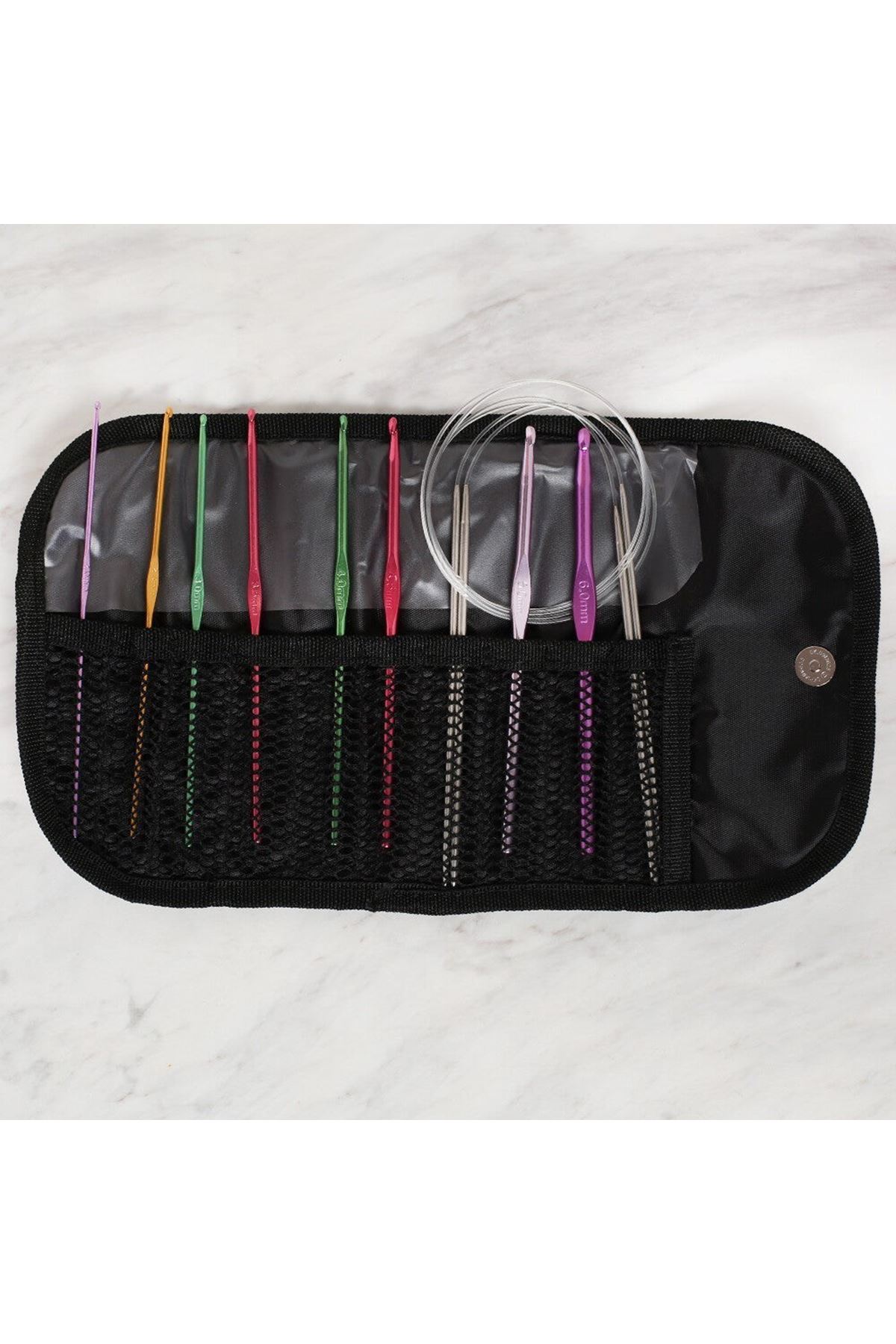 Loren Çantalı Tığ ve Örgü Aksesuarları Seti