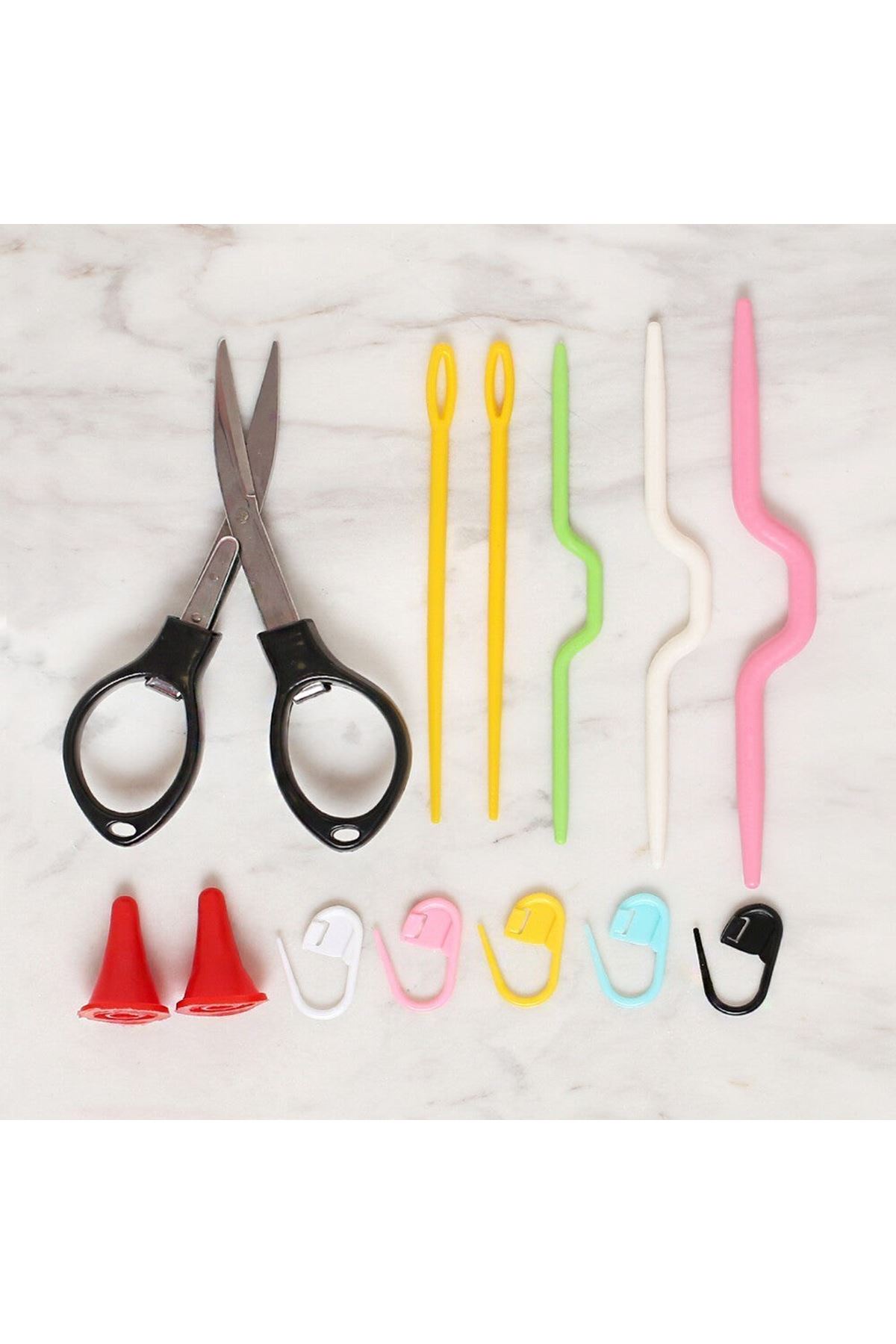 Loren Çantalı Tığ ve Örgü Aksesuarları Seti