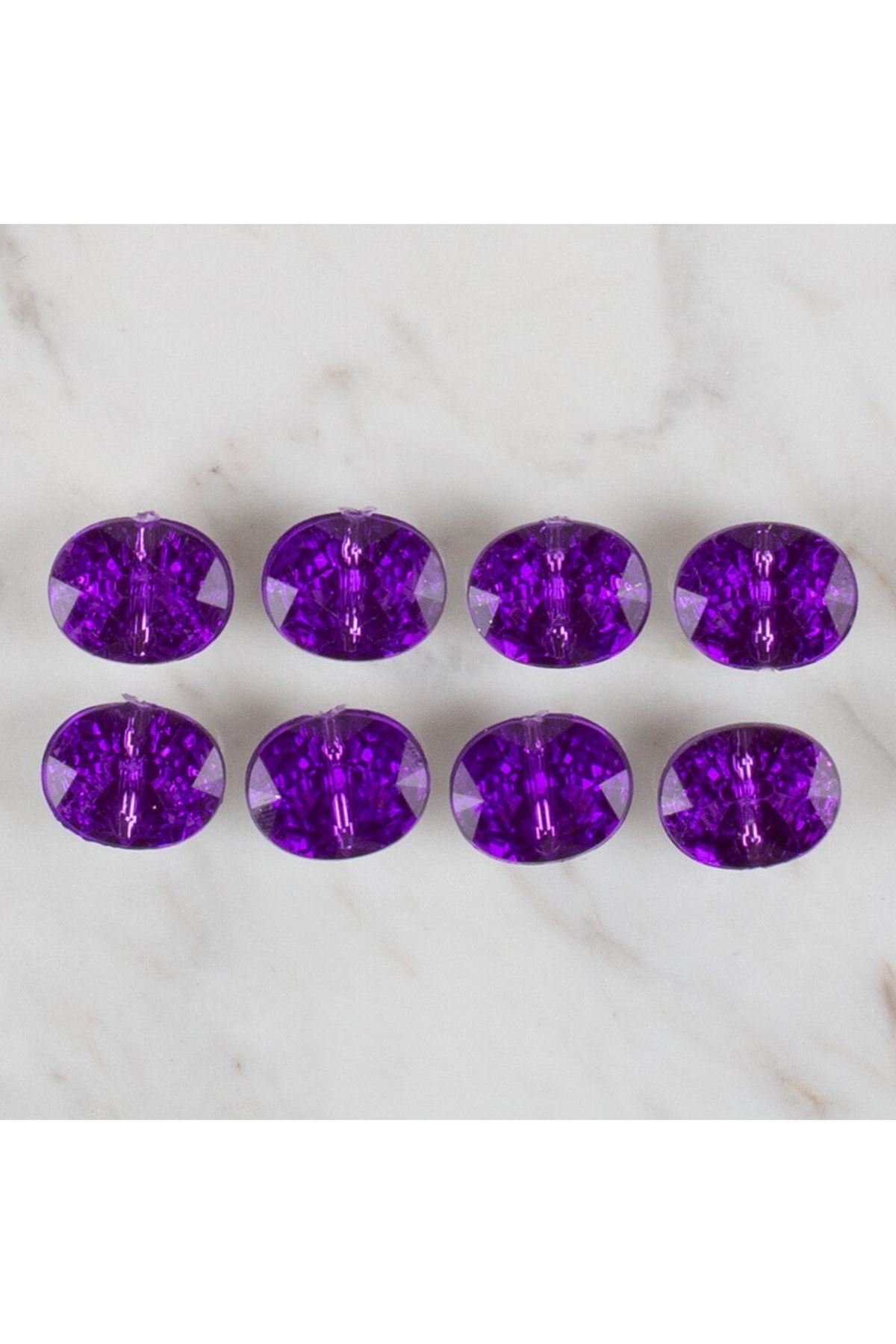 Loren Crafts mor 8 li düğme - 236