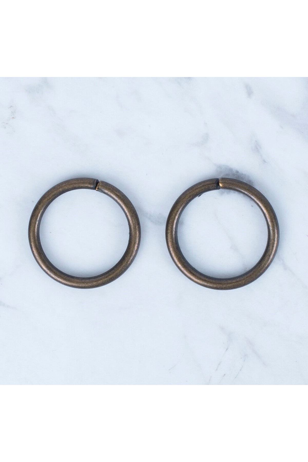 Loren Oksitli Altın Yuvarlak Halka 2 li Paket