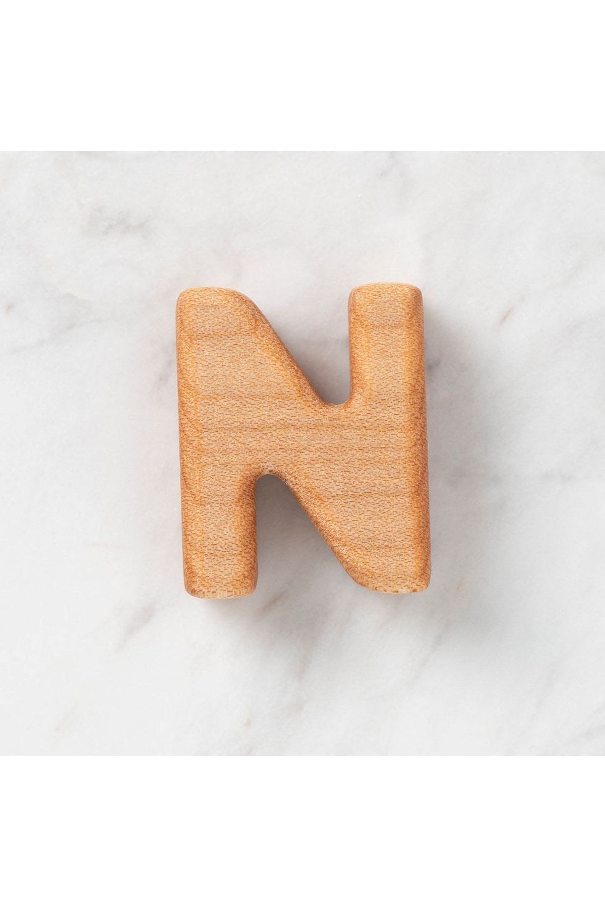 Hobi Baby Organik Ahşap Harf - N