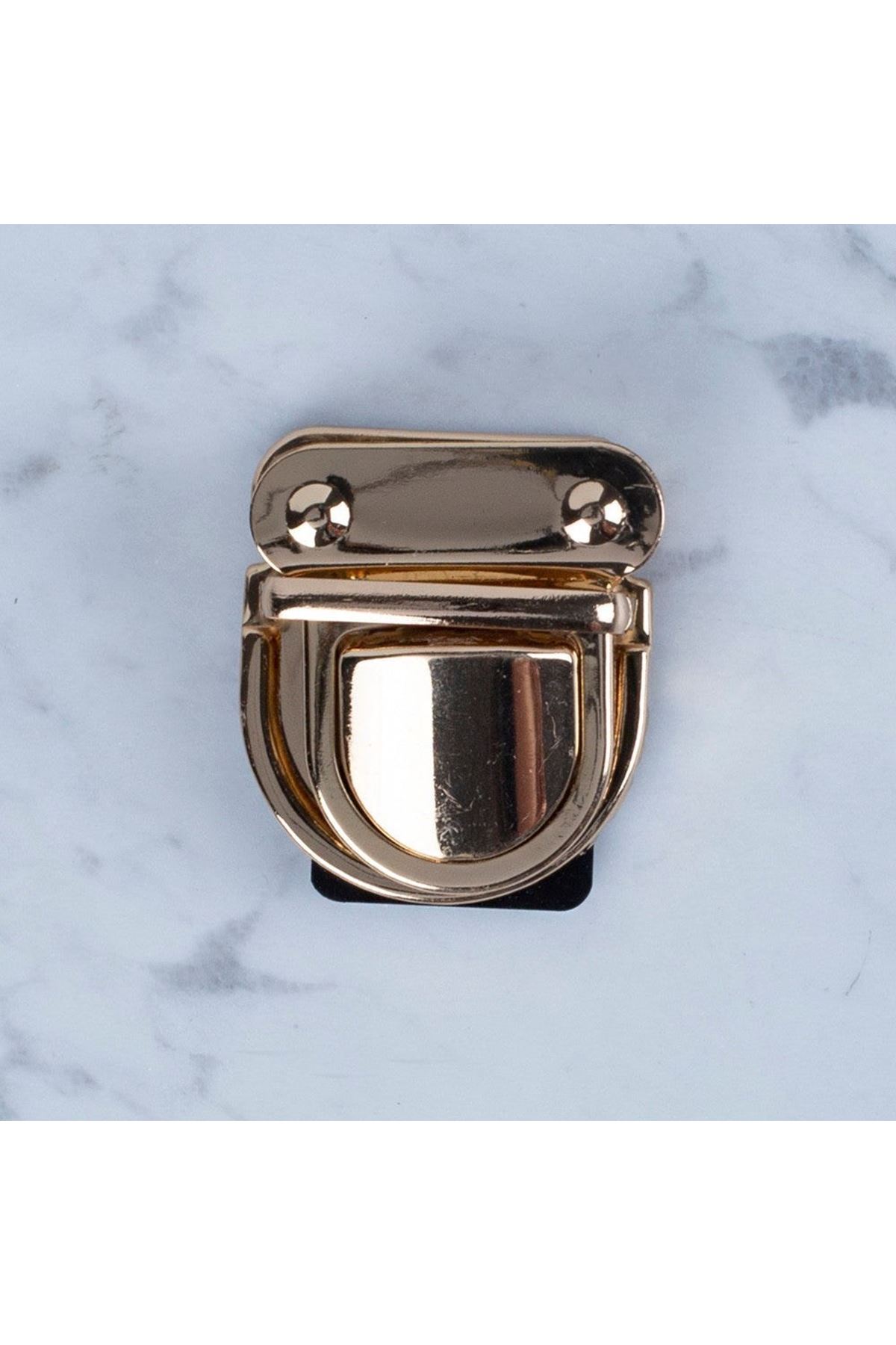 Loren Metal Çanta Kilidi Büyük Sarı