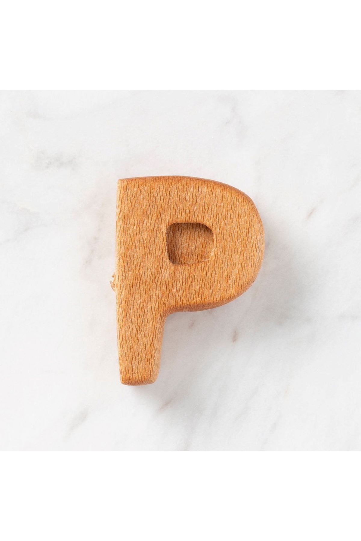 Hobi Baby Organik Ahşap Harf - P