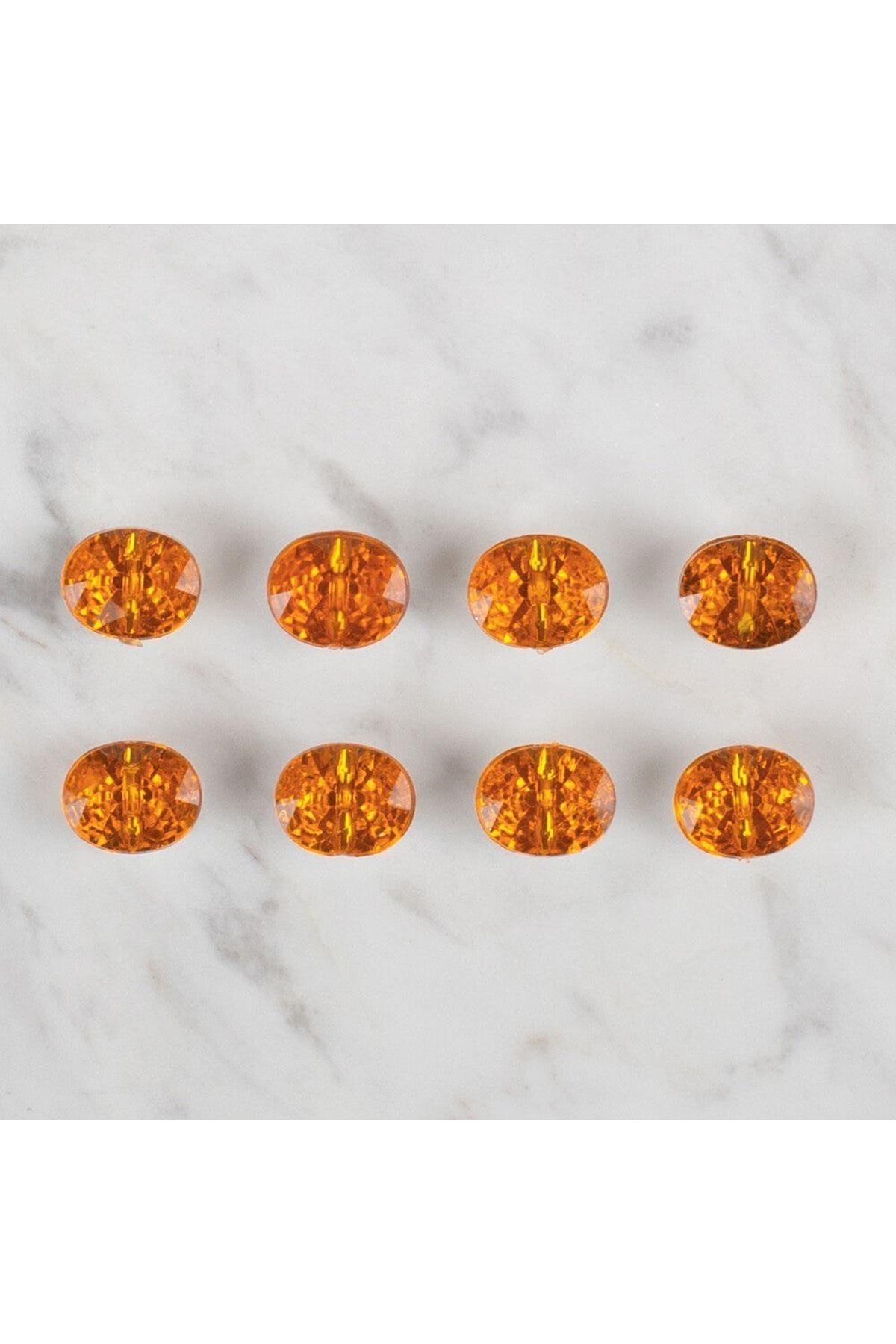 Loren Crafts turuncu 8 li düğme - 241