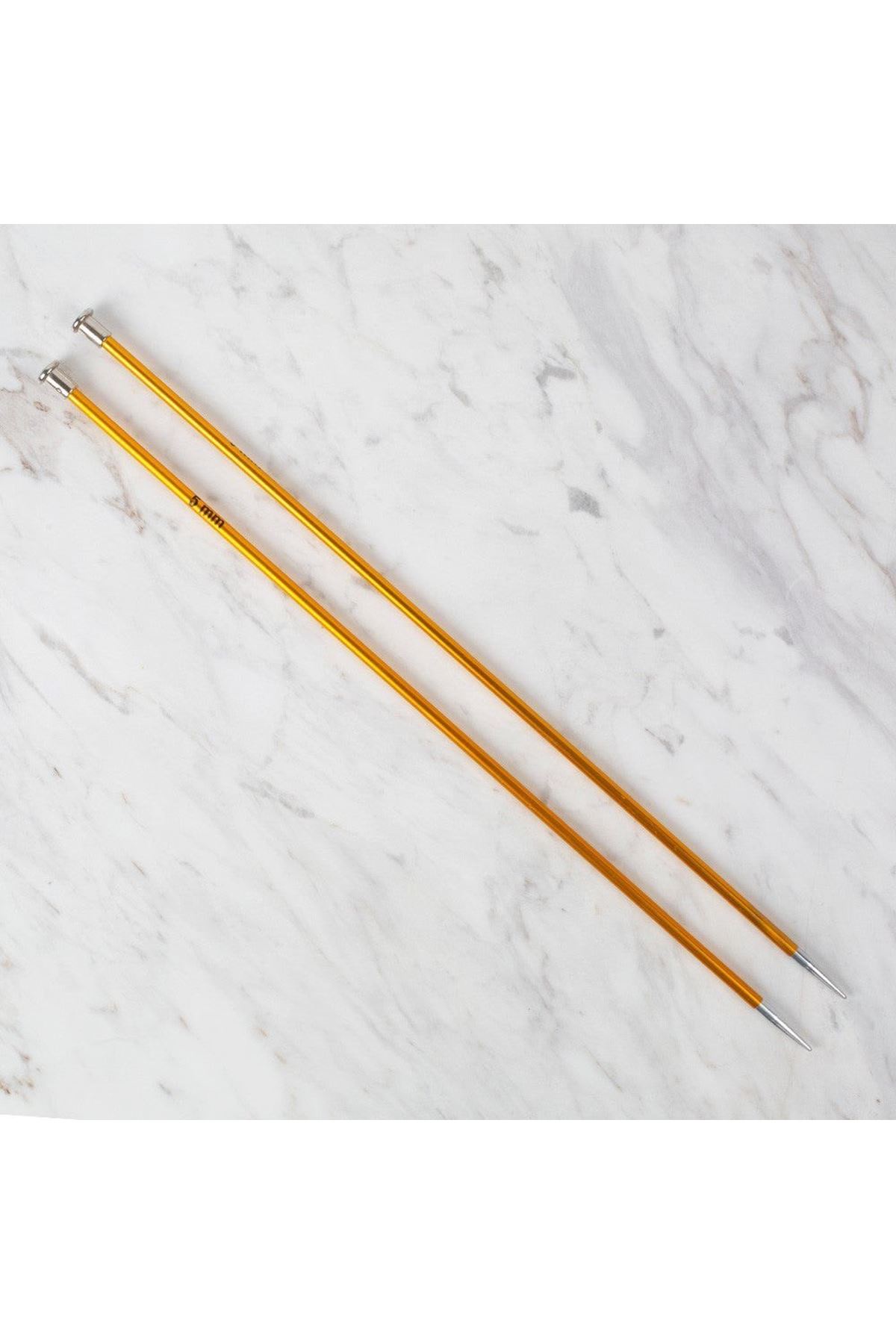 Loren Rythm 5mm Sarı Renkli Metal Örgü Şişi